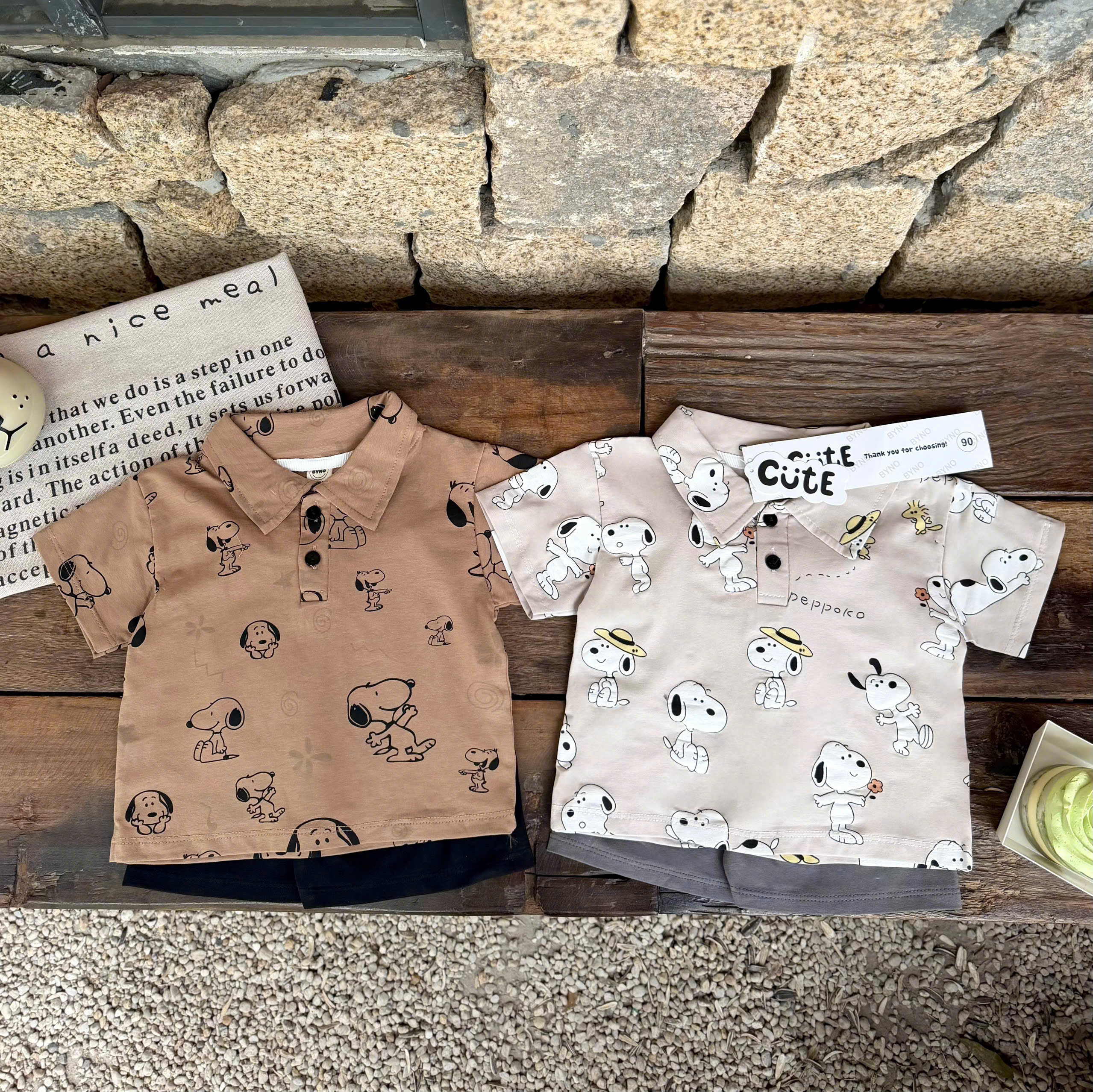 N52 SET 2 BỘ POLO CHÓ SNOPPY PEPPOKO- A100.352