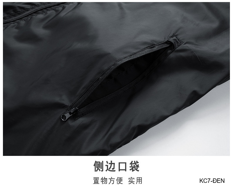 KC7 - Áo khoác nam thể thao oversize tay dài có mũ, chất liệu polyester thoáng mát, 3 màu xanh dương, đen, xanh đậm_thumbnail_13