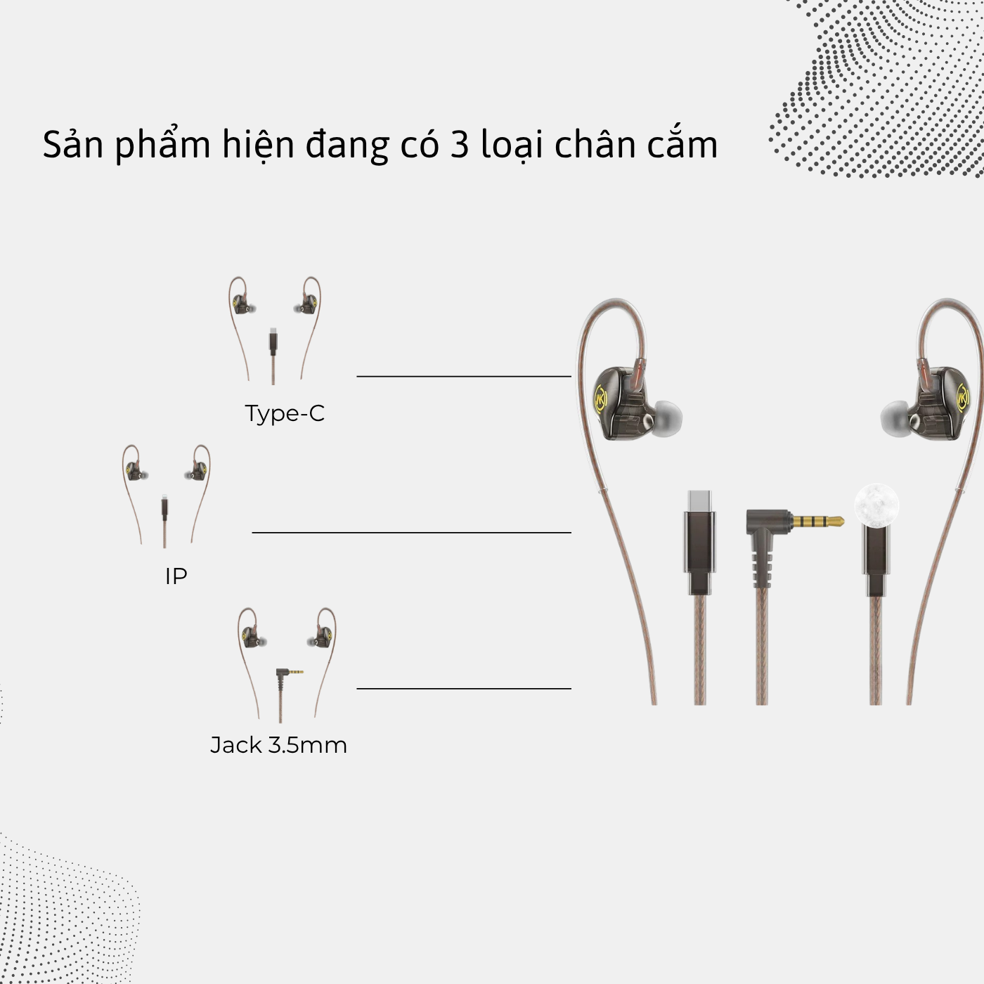 T-ECO SHOP | Tai Nghe WEKOME YC08 Có Dây Nghe Nhạc Kết Nối Qua Cổng Tương Thích_thumbnail_7