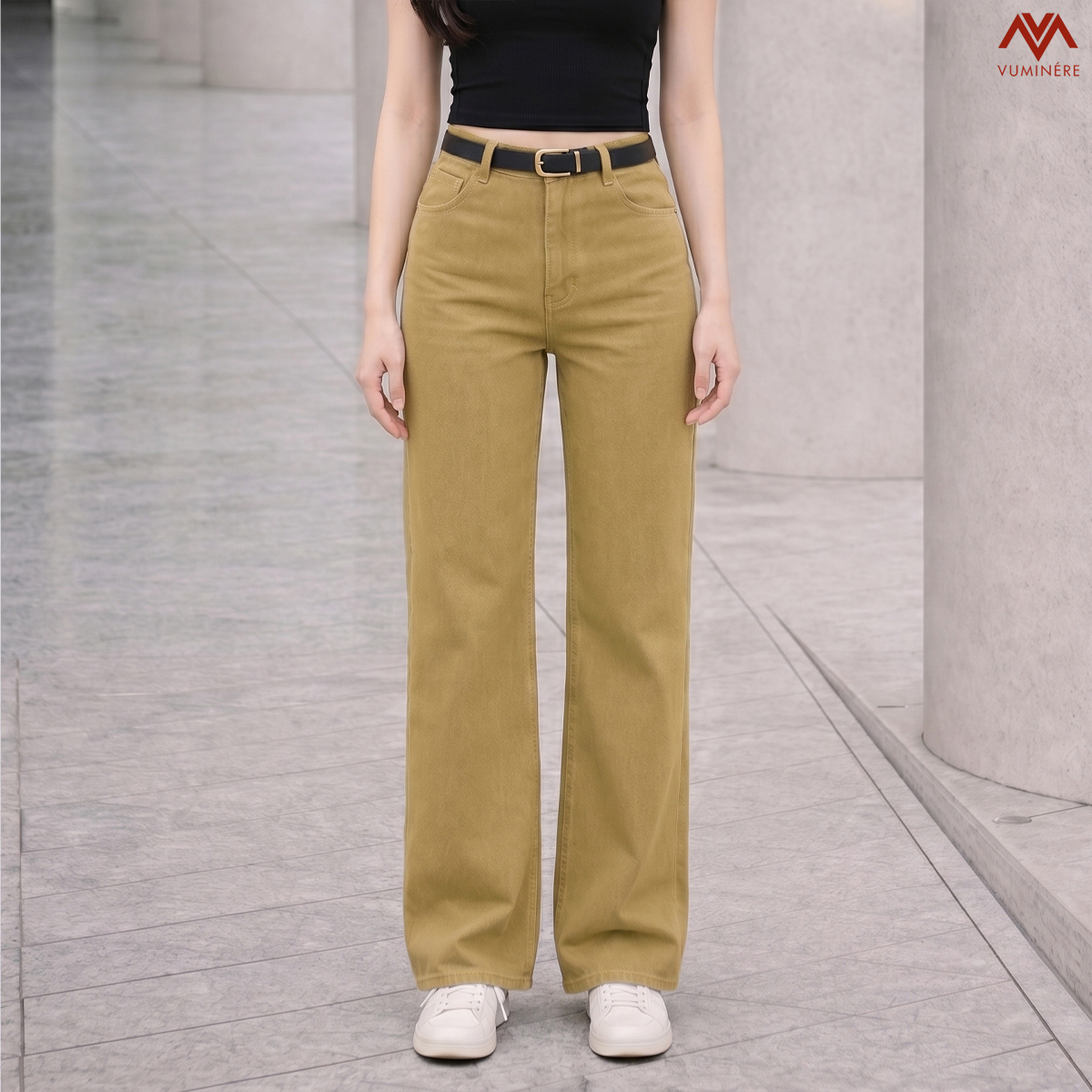 Quần Jeans nữ dáng loe nhẹ ( PG4 )