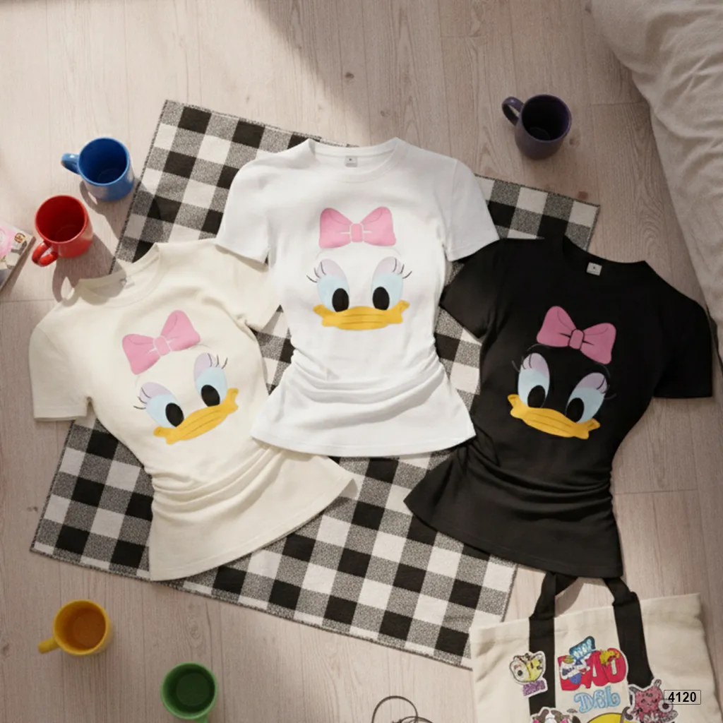 Áo thun babytee nữ form ôm body hoạt hình Beezy 4120_thumbnail_6