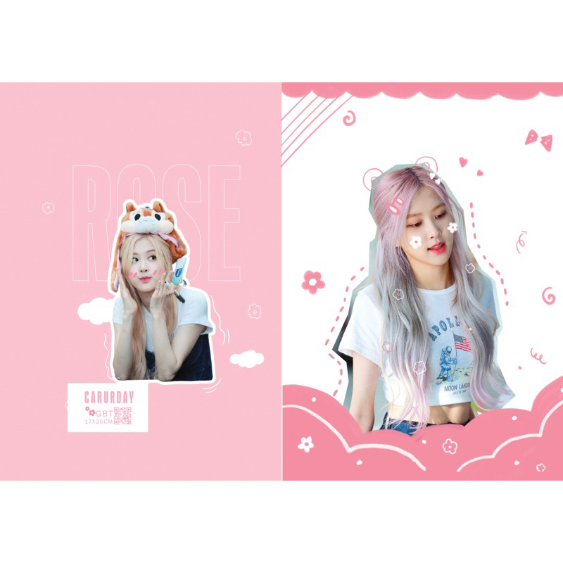 Giấy bao tập BLACKPINK (Jisoo, Jennie, Rosé, Lisa) - Giấy bóng dày chất lượng, hình in rõ nét, màu sắc tươi tắn