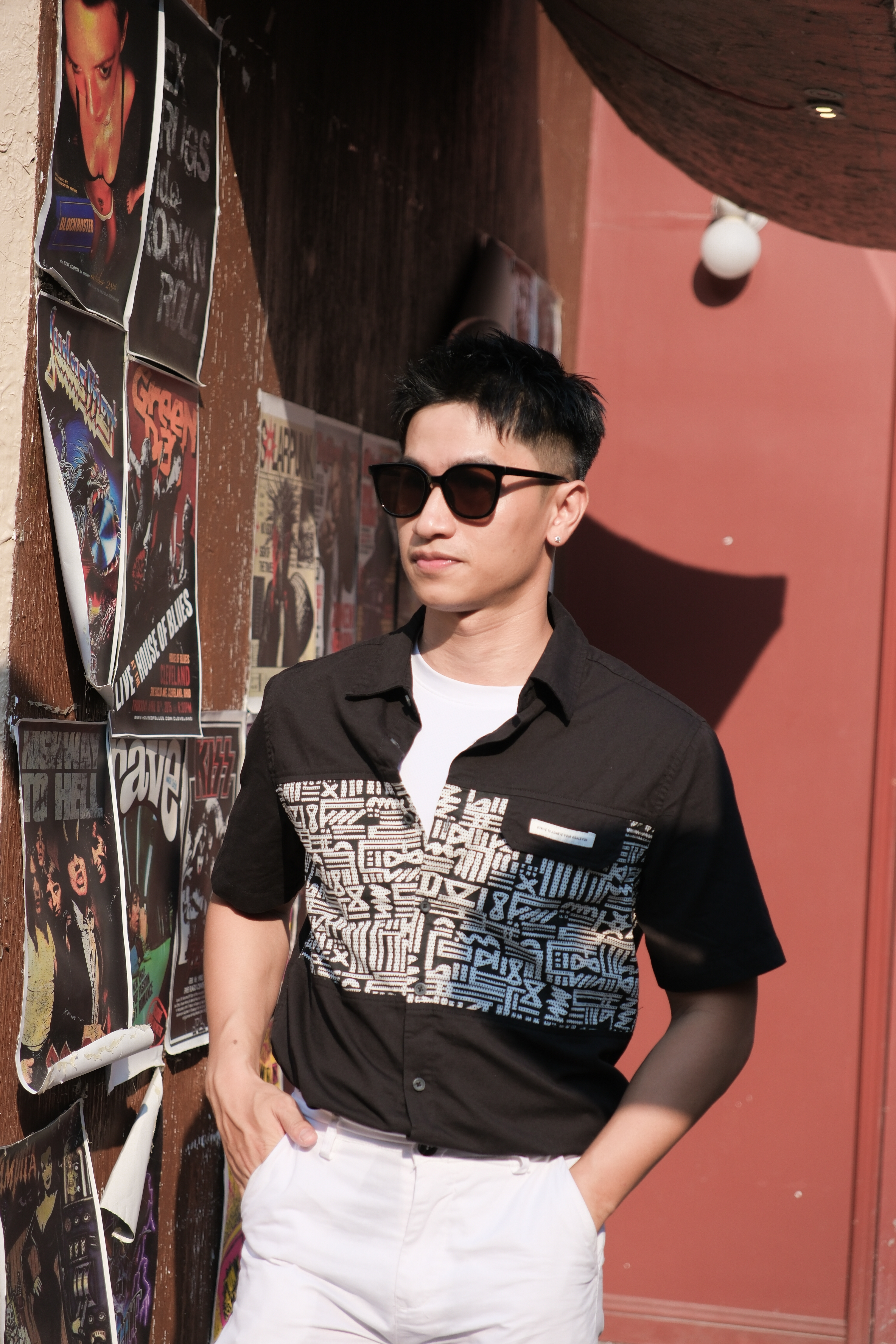 SA36 - Áo sơ mi nam tay ngắn họa tiết phối màu phong cách Hàn Quốc_thumbnail_14