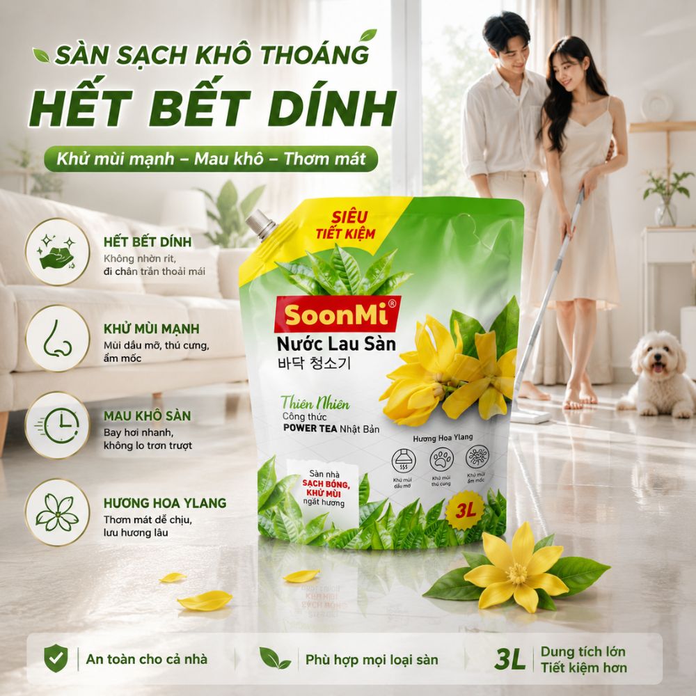 1 Thùng 3 Túi Nước Lau Sàn 3kg Hương Hoa YLang_thumbnail_6