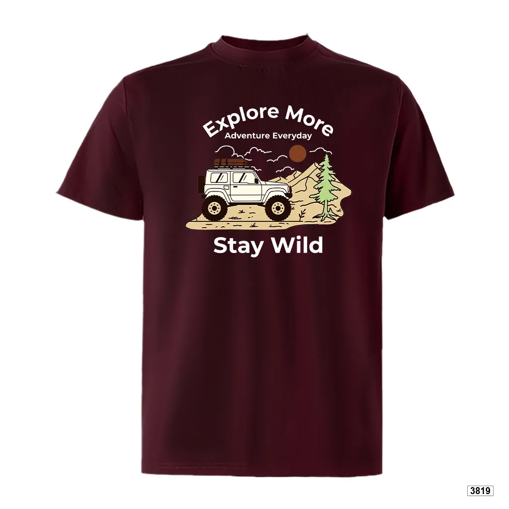 Áo thun nam form rộng thể thao Stay Wild TeePrint 3819_thumbnail_14