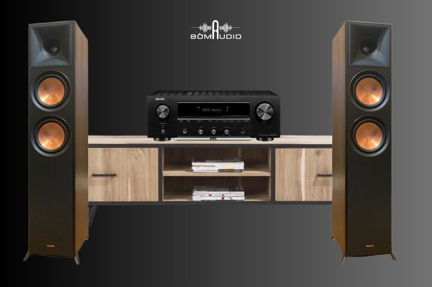 COMBO AMPLY DENON DRA-800H + LOA CỘT KLIPSCH 6000F II - B18