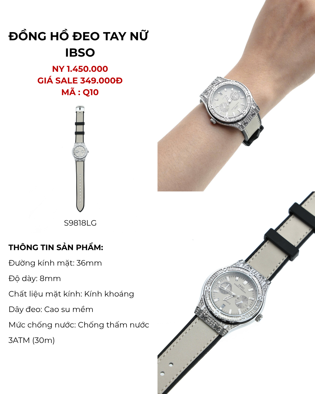 Đồng hồ đeo tay IBSO - S6898LS