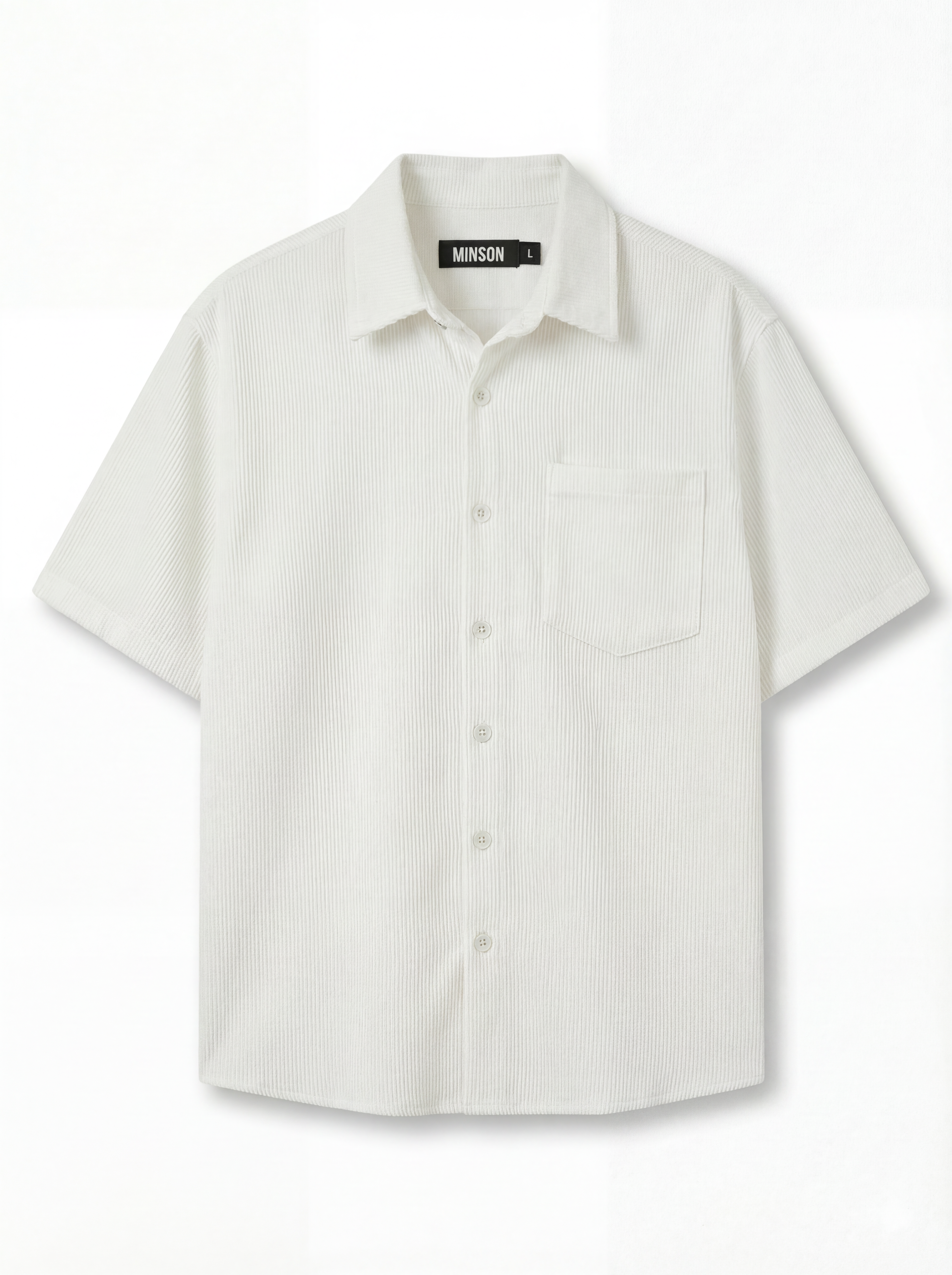 CORDUROY SHIRT - WHITE