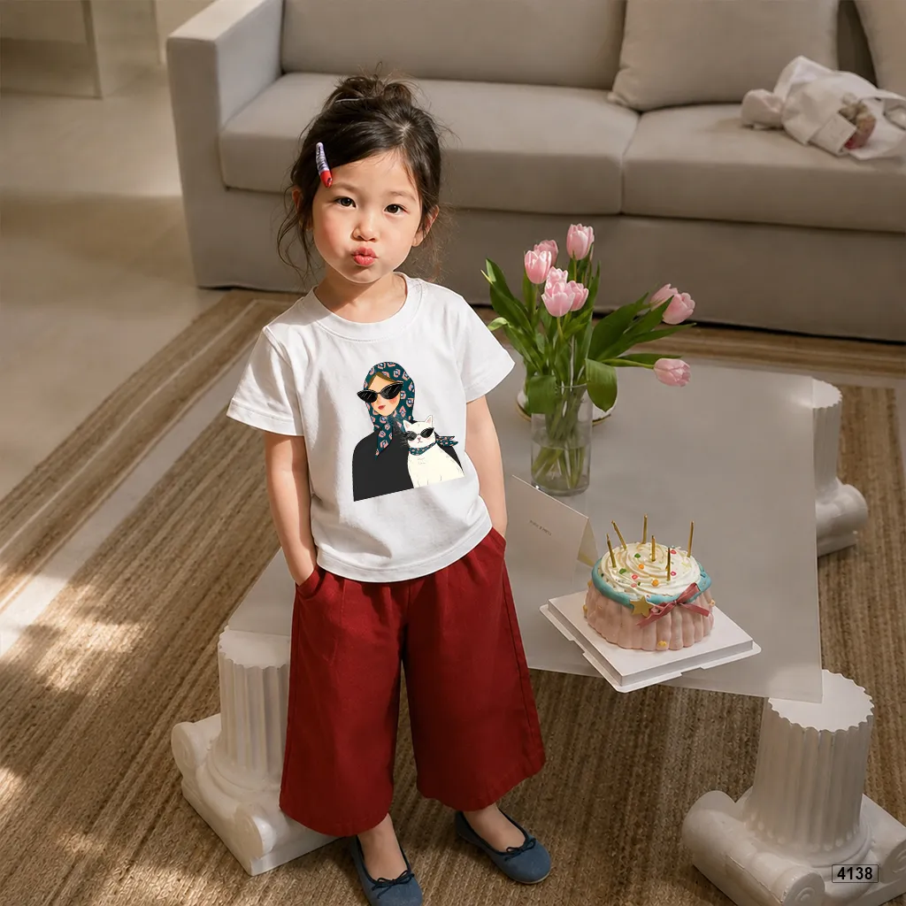 Áo thun trẻ em mèo con cá tính Kado 4138_thumbnail_3