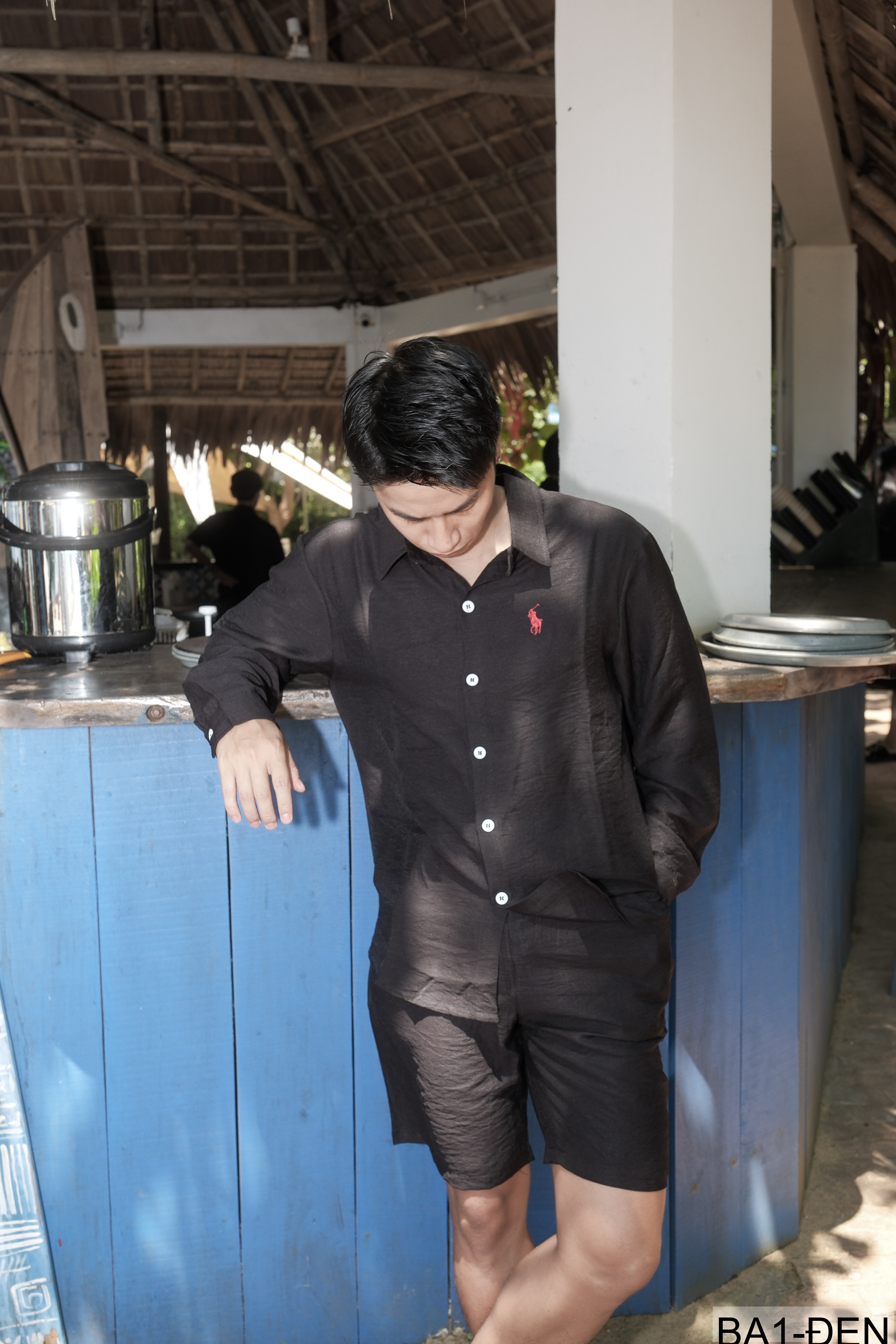 BA1 - Áo sơ mi nam dài tay mùa hè form rộng, chất polyester thoáng mát, phong cách thanh lịch năng động_thumbnail_4