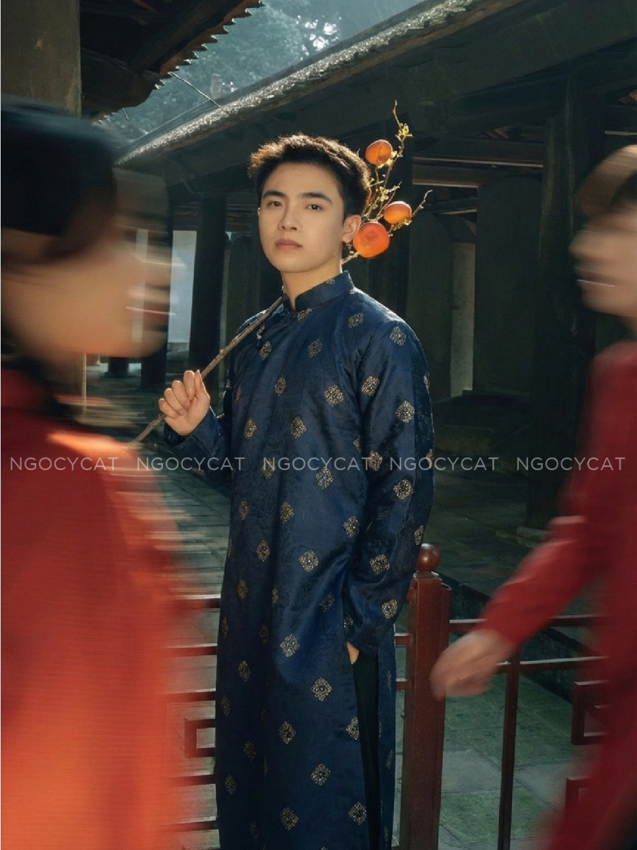 Áo Dài Nam Màu Xanh Thoi_thumbnail_2