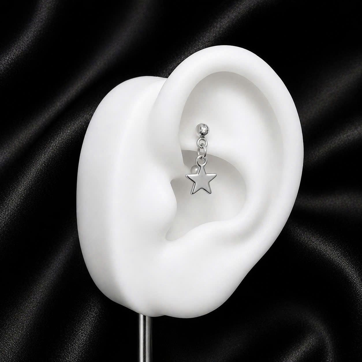 banana kiểu đầu kim cương trắng dán rơi ngôi sao trơn_thumbnail_1