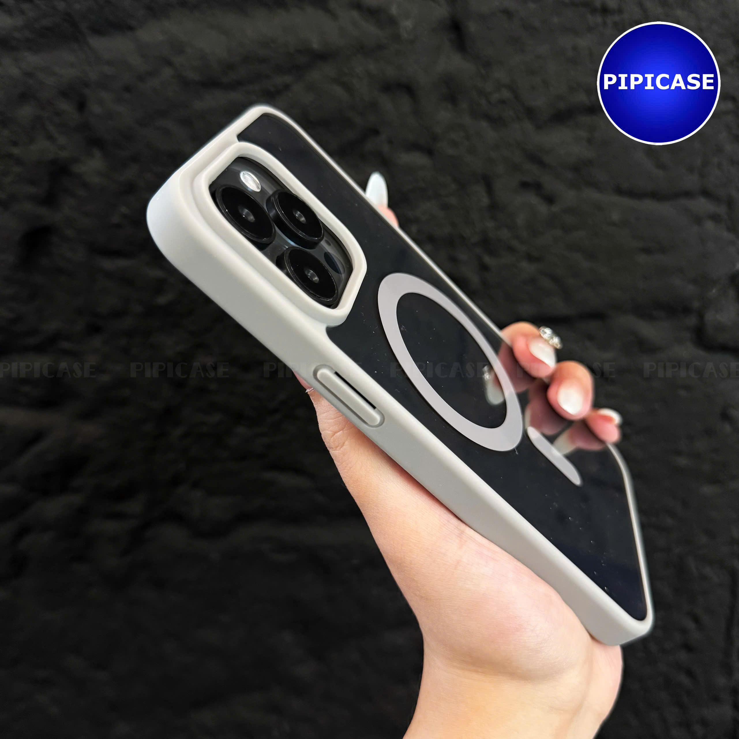 Ốp Lưng iPhone 15 Pro - Chic - Xám_thumbnail_1