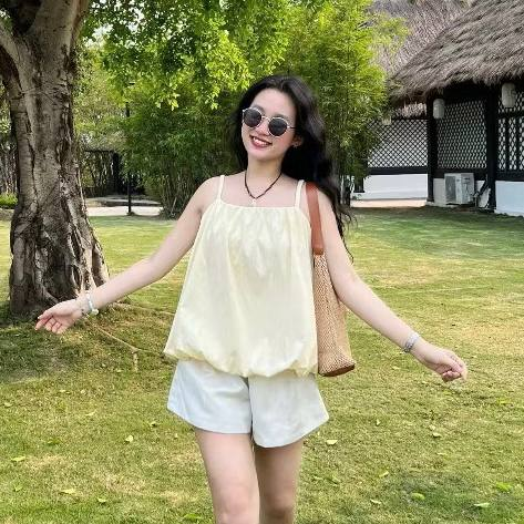 Áo Kiểu Nữ 2 Dây nhún lai bí AH.382 (C) (0687)_thumbnail_4