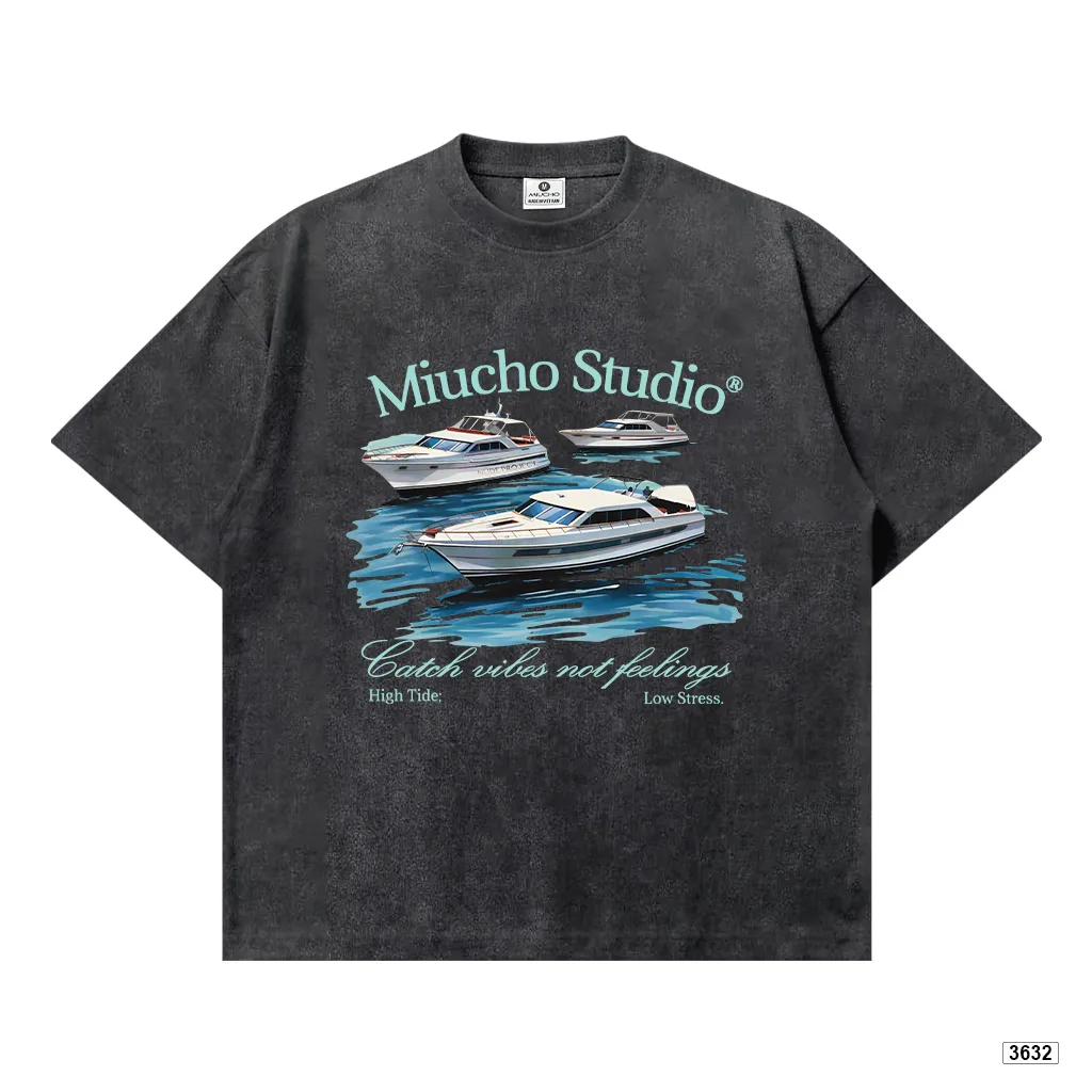 Áo thun boxy unisex BST Hè Biển dày dặn đứng form Miucho 3632_thumbnail_0