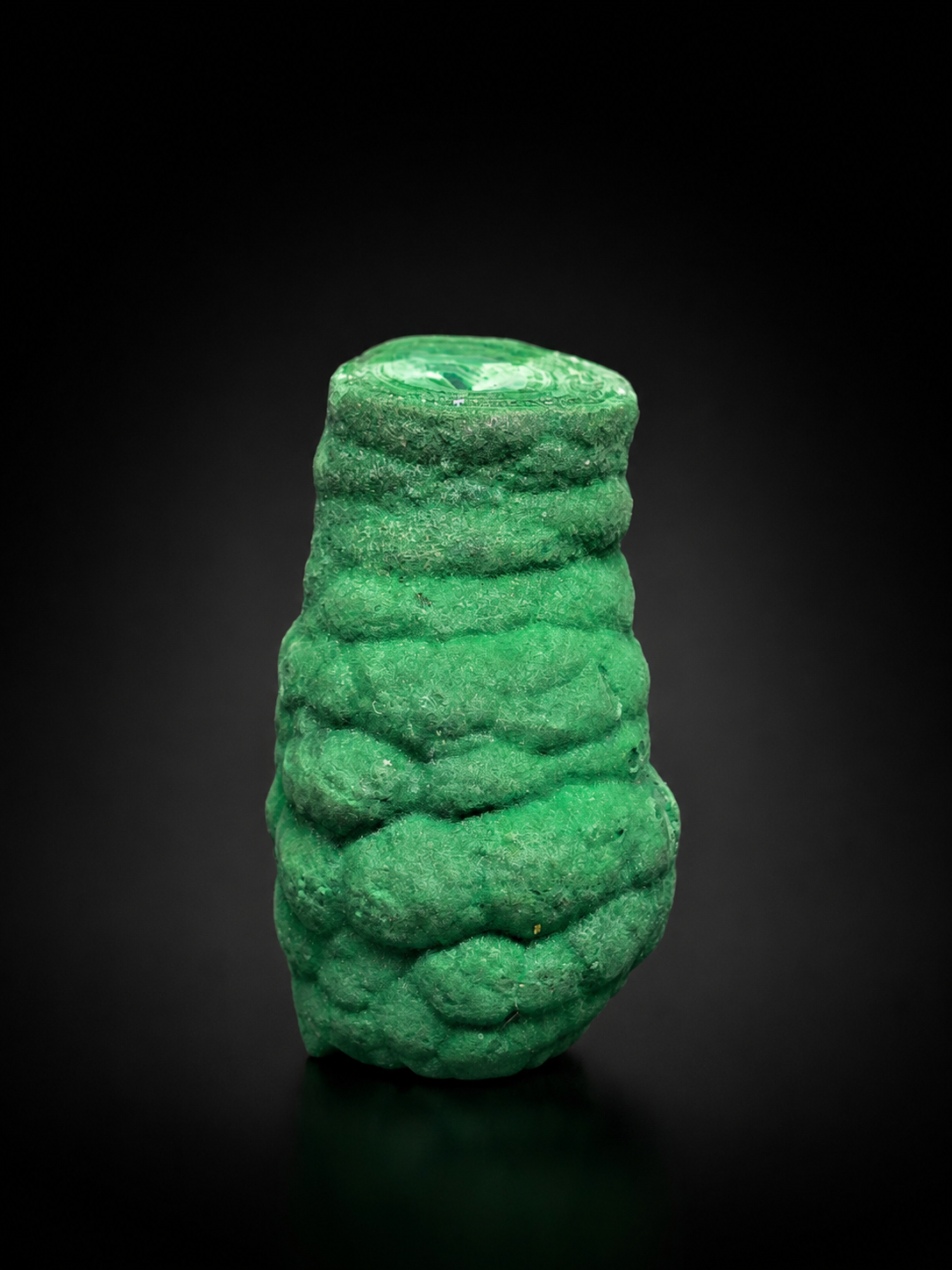 Thạch Nhũ Tinh Thể Malachite - CHDC Congo (Kèm Hộp Hoặc Đế Trưng Bày Như Hình)_thumbnail_2