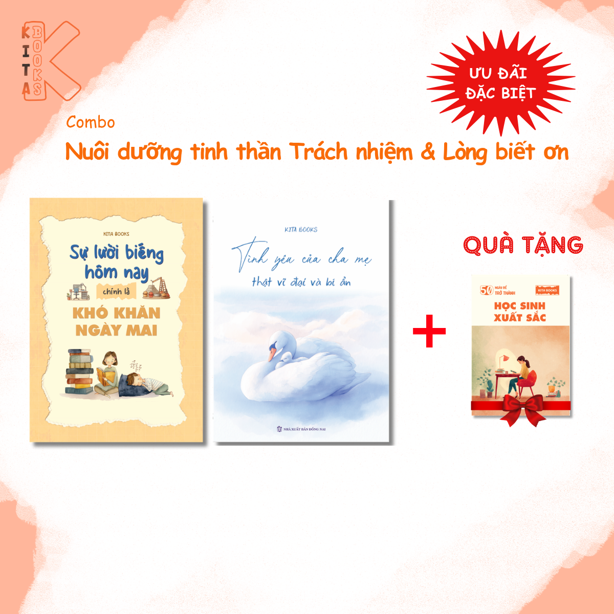 COMBO 3 CUỐN: ĐỘNG LỰC – BIẾT ƠN – TRỞ NÊN XUẤT SẮC