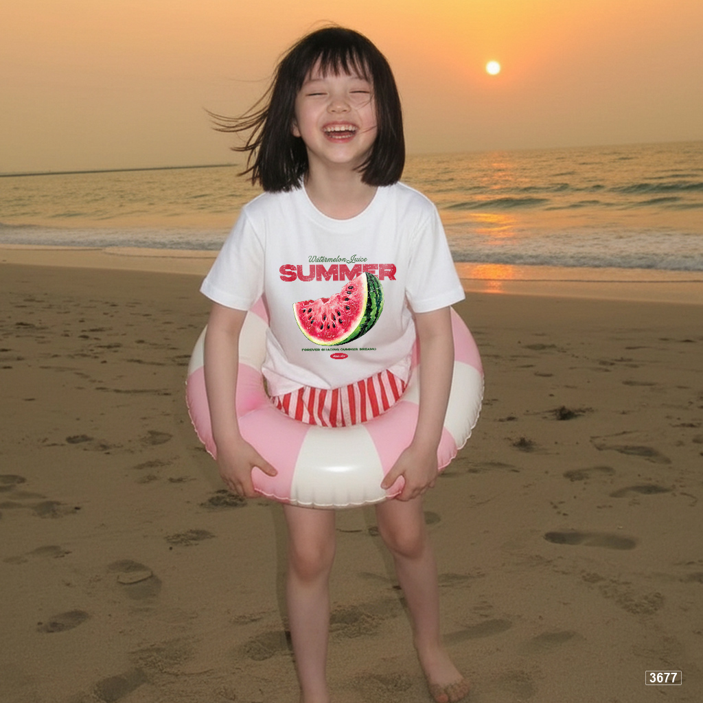 Áo thun bé trai bé gái dưa hấu mùa hè Kado 3677_thumbnail_5