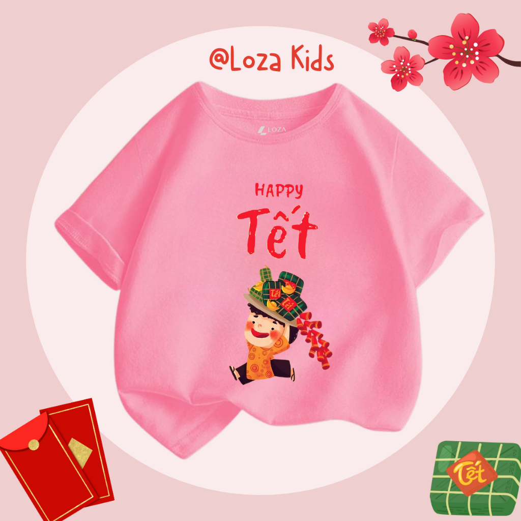 [XẢ KHO SIZE 150] Áo phông cho bé trai bé gái nhiều mẫu chất liệu thun cotton mềm mát size từ 30-35kg - Loza Kids XA007_thumbnail_23
