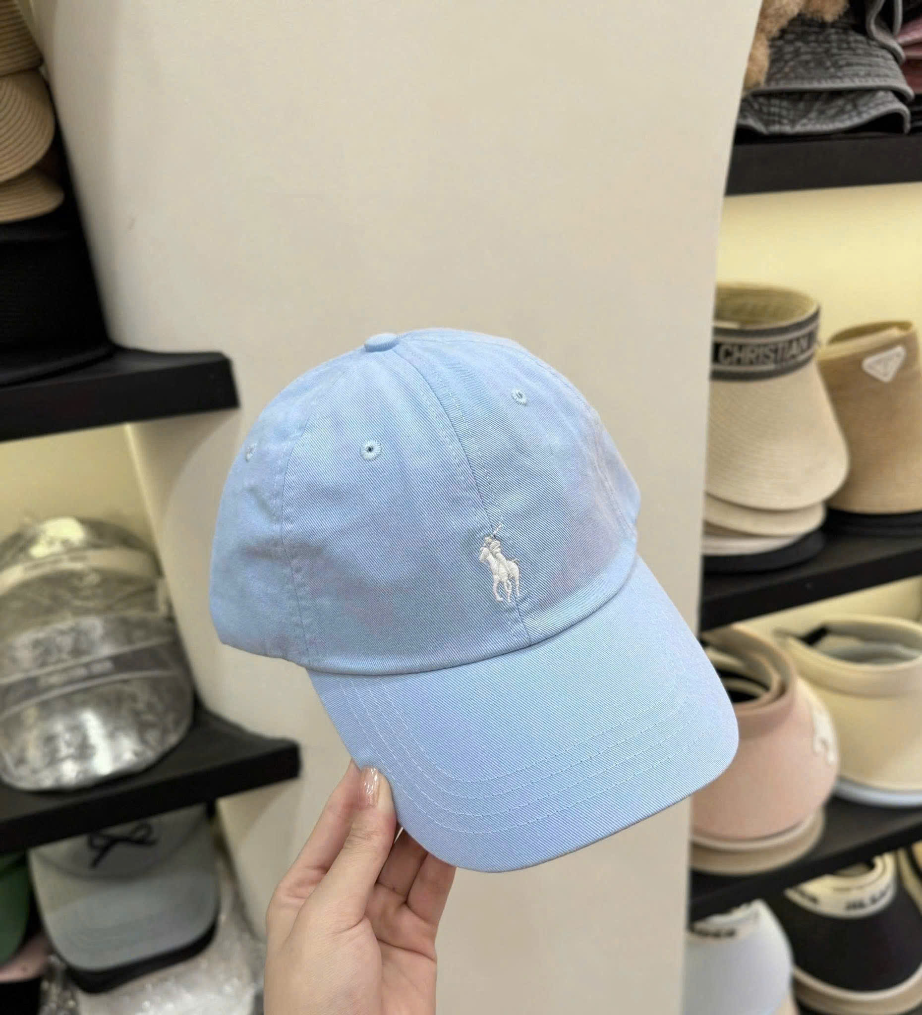 E502 MŨ LƯỠI TRAI XANH BLUE POLO RLR