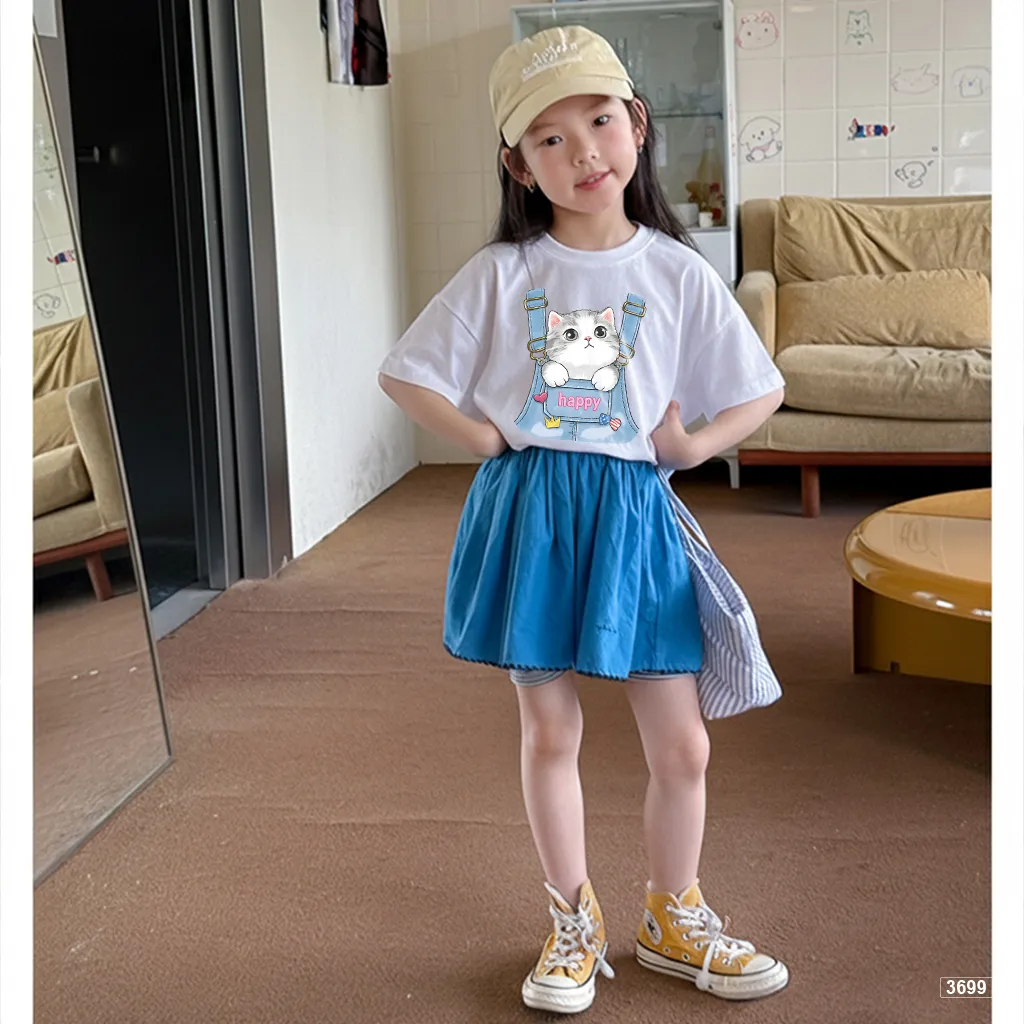 Áo thun bé gái form rộng kitty Kado 3699_thumbnail_2