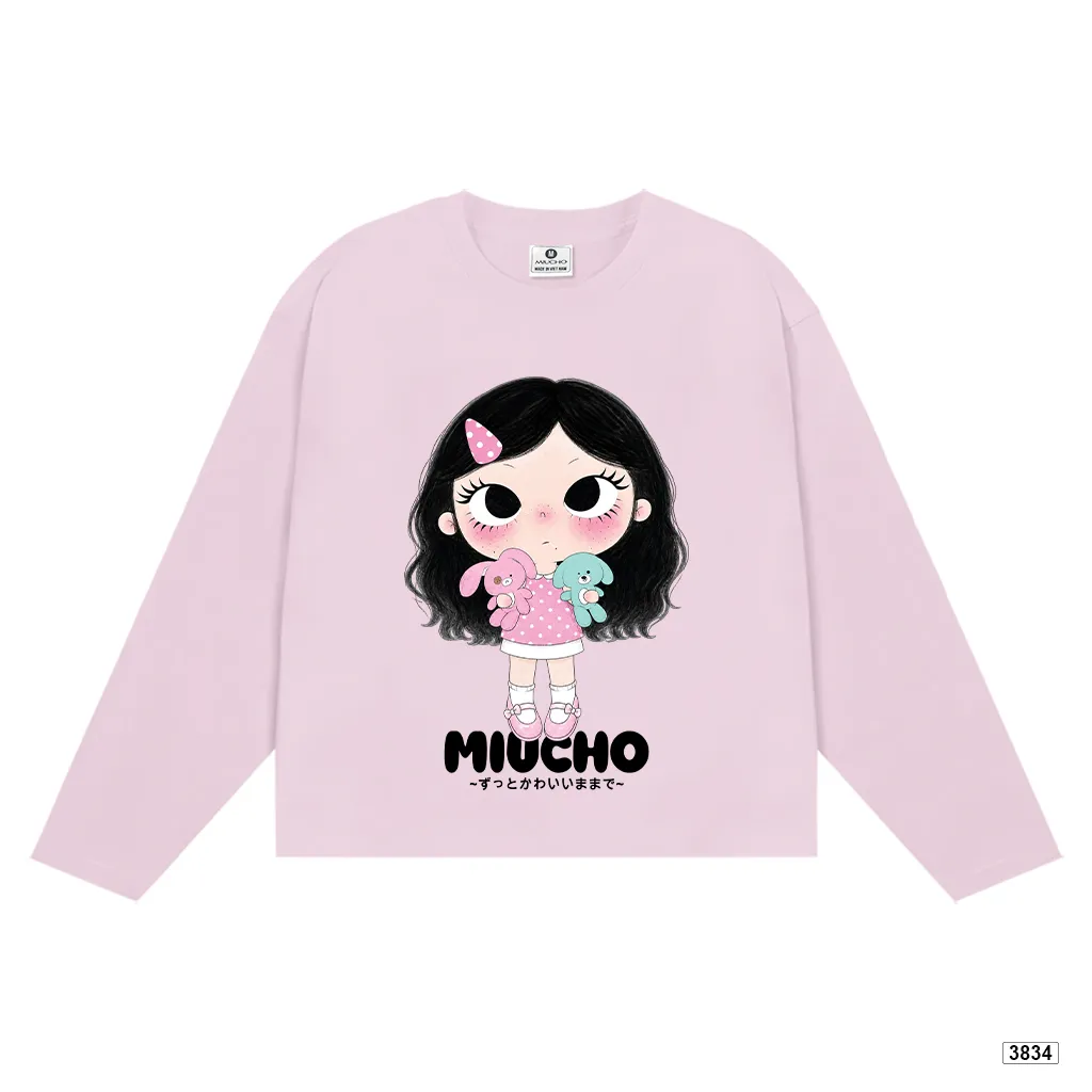 Áo thun boxy tay dài Baby Girl raglan mix màu Miucho 3834_thumbnail_11