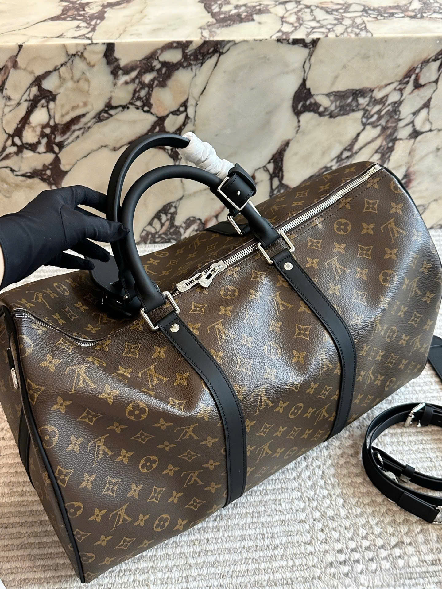 Túi du lịch Louis Vuitton Keepall Bandoulière size 55_thumbnail_1