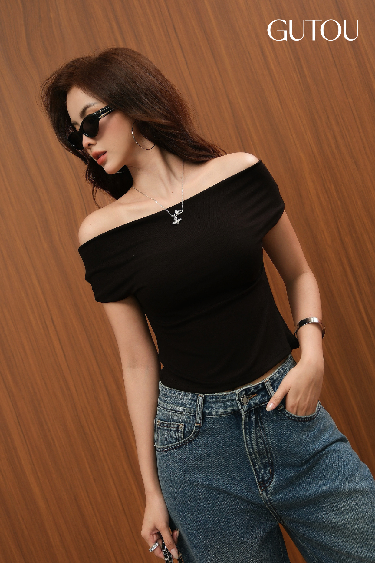 [ GUTOU ] Quần jean Baggy Ivia Chic_thumbnail_3