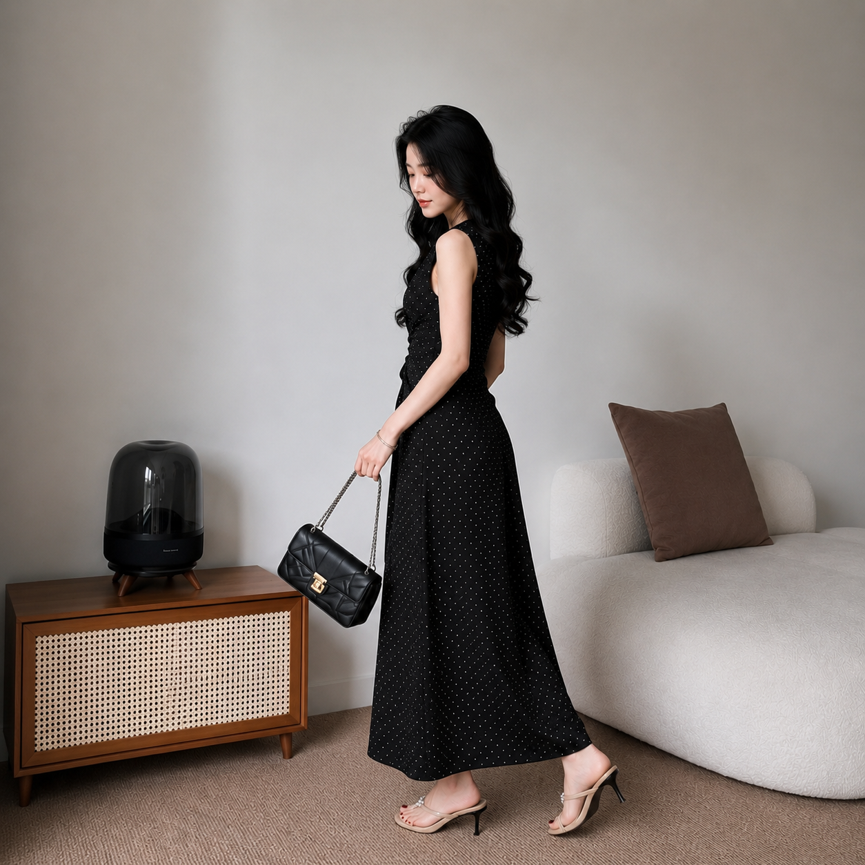 Váy dài chấm bi 1291_thumbnail_3