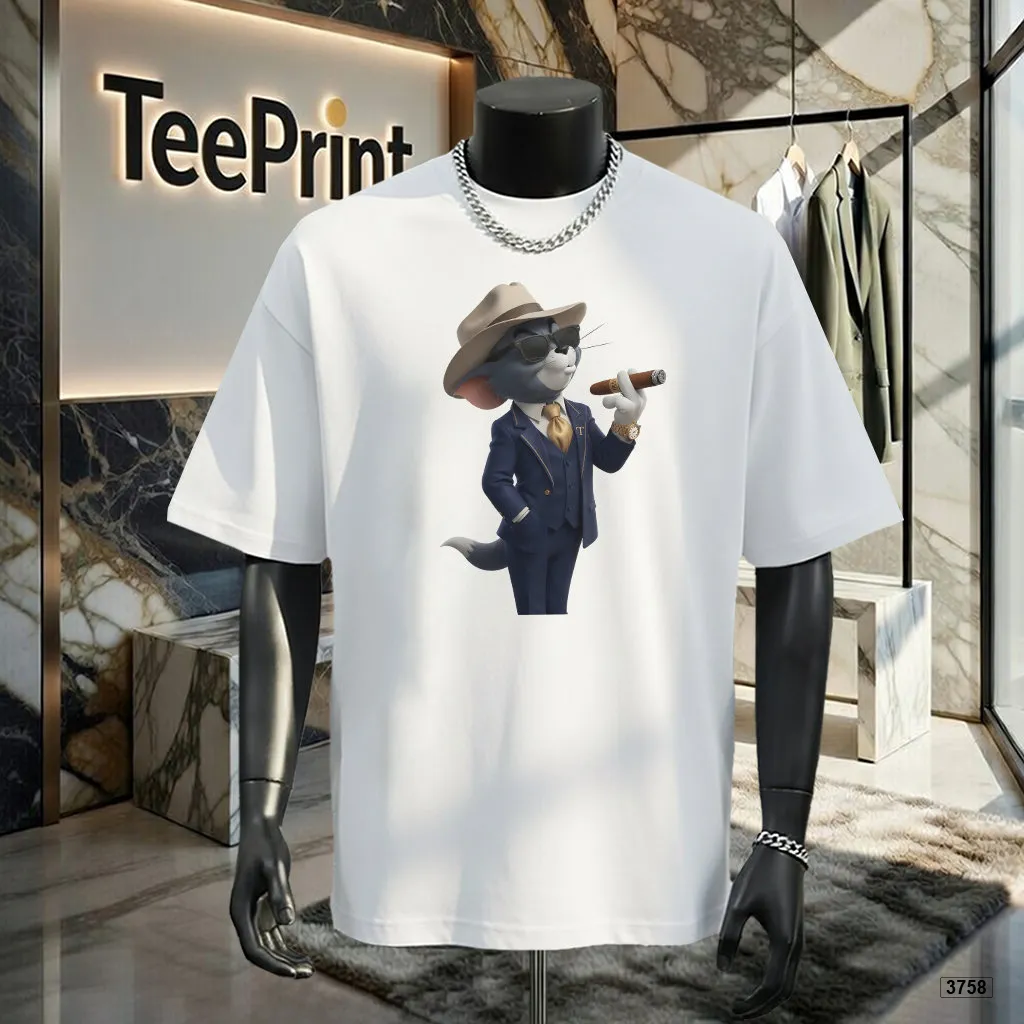 Áo thun form rộng unisex hoạt hình độc đáo TeePrint 3758