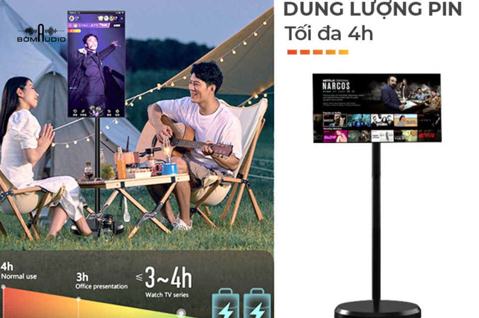 Sử dụng liên tục lên tới 4 tiếng