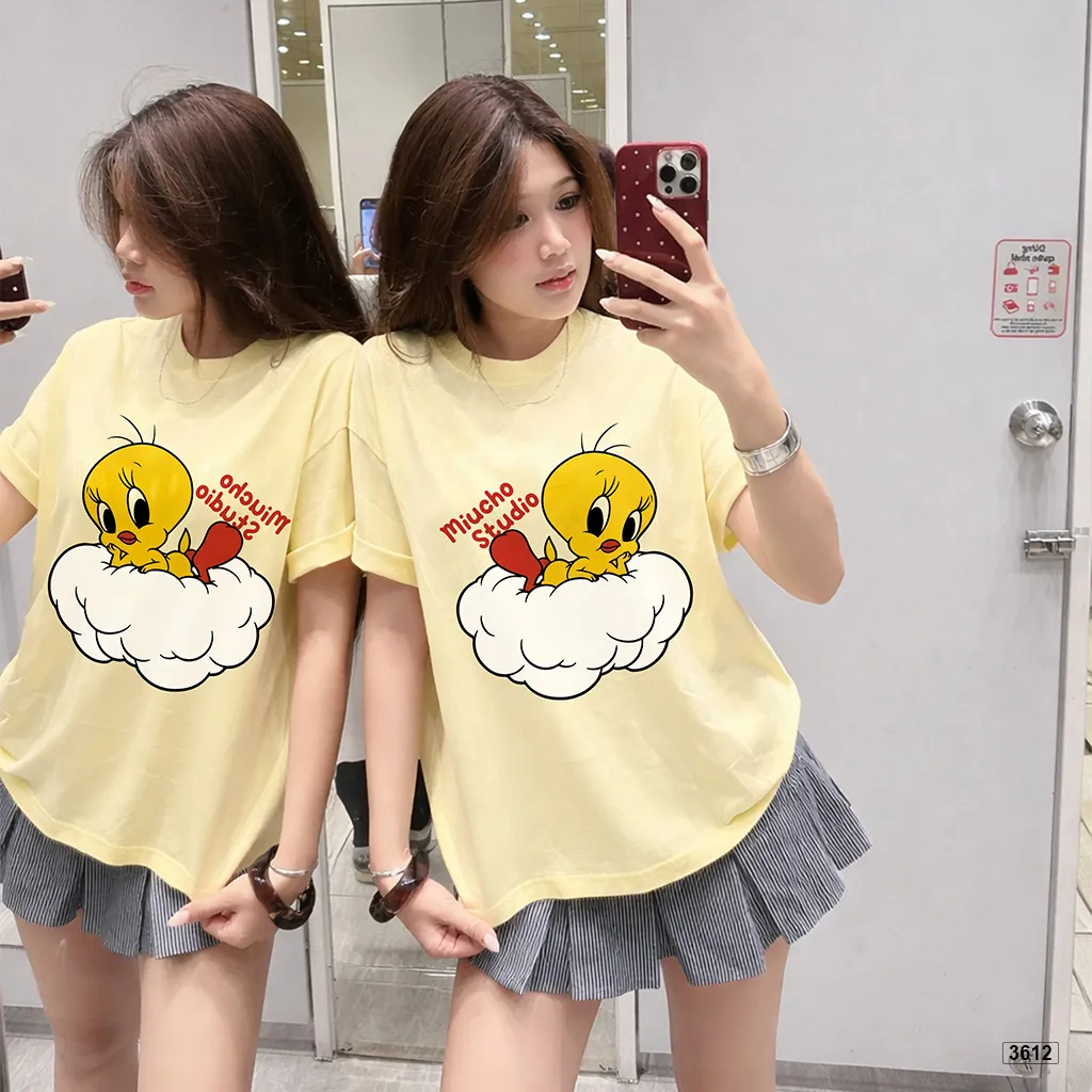 Áo thun nữ form boxy nhân vật hoạt hình dễ thương Miucho 3612_thumbnail_5