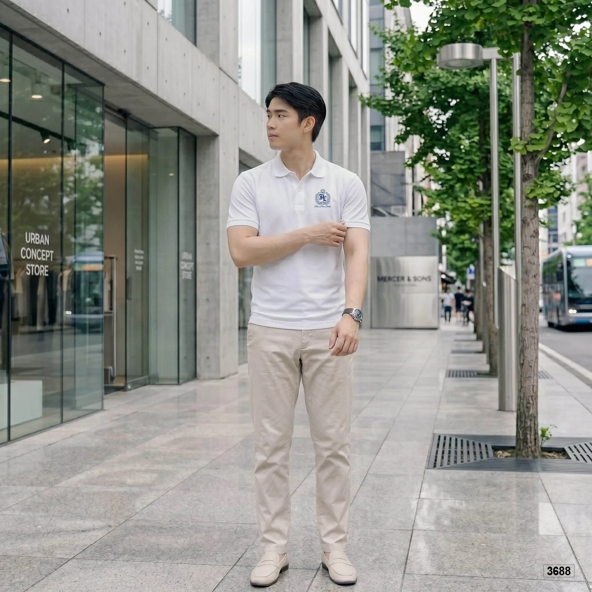 Áo polo cá sấu form vừa basic phong cách cổ điển Polux 3688_thumbnail_6