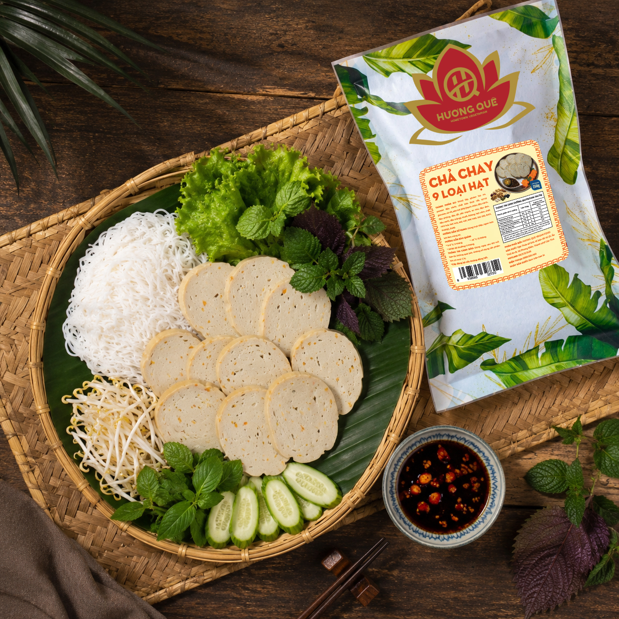 [Hàng mát] Chả Chay 9 Loại Hạt 250g HM250GCC9LH