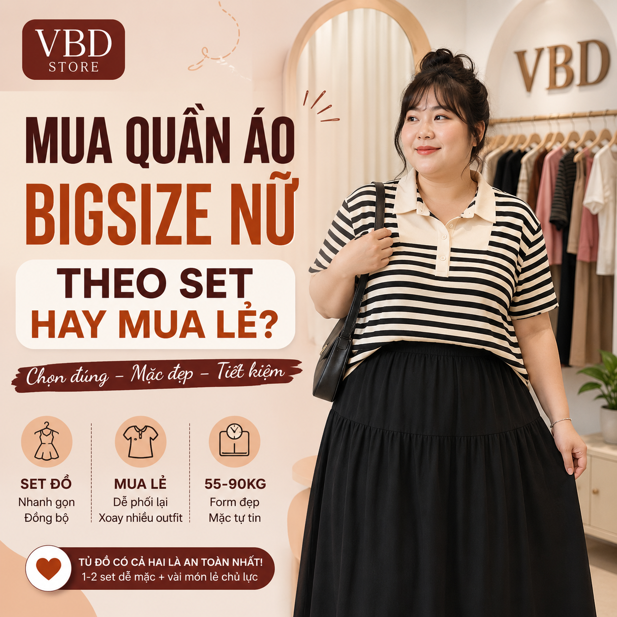 Mua Quần Áo Bigsize Nữ Theo Set Hay Mua Lẻ?