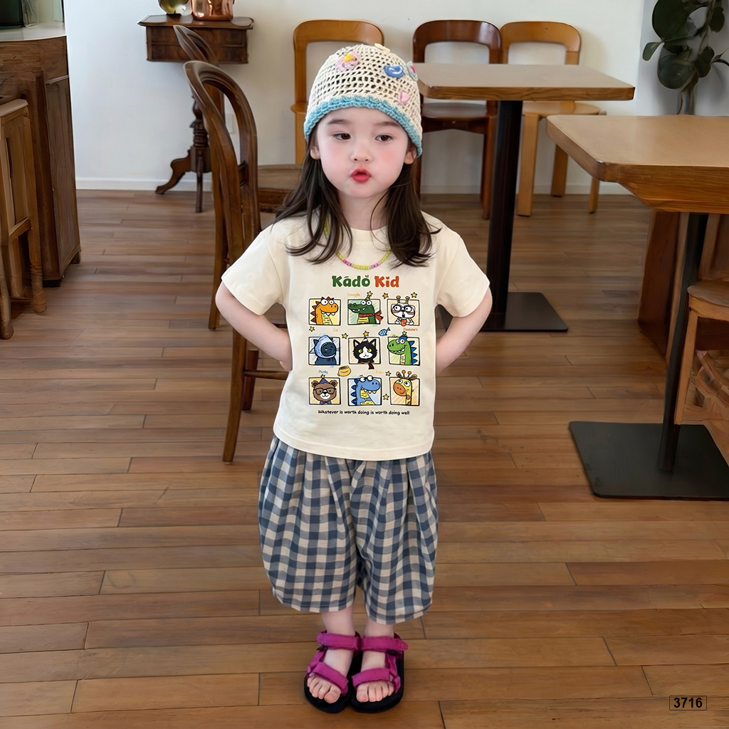 Áo thun bé gái form rộng mùa hè đáng yêu Kado 3716_thumbnail_5