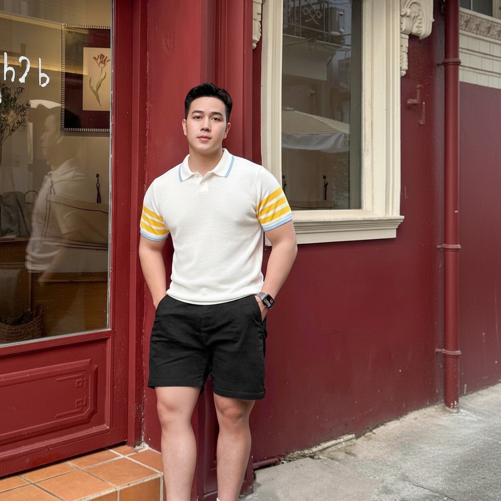 PREMIUM KNIT POLO - W/Y