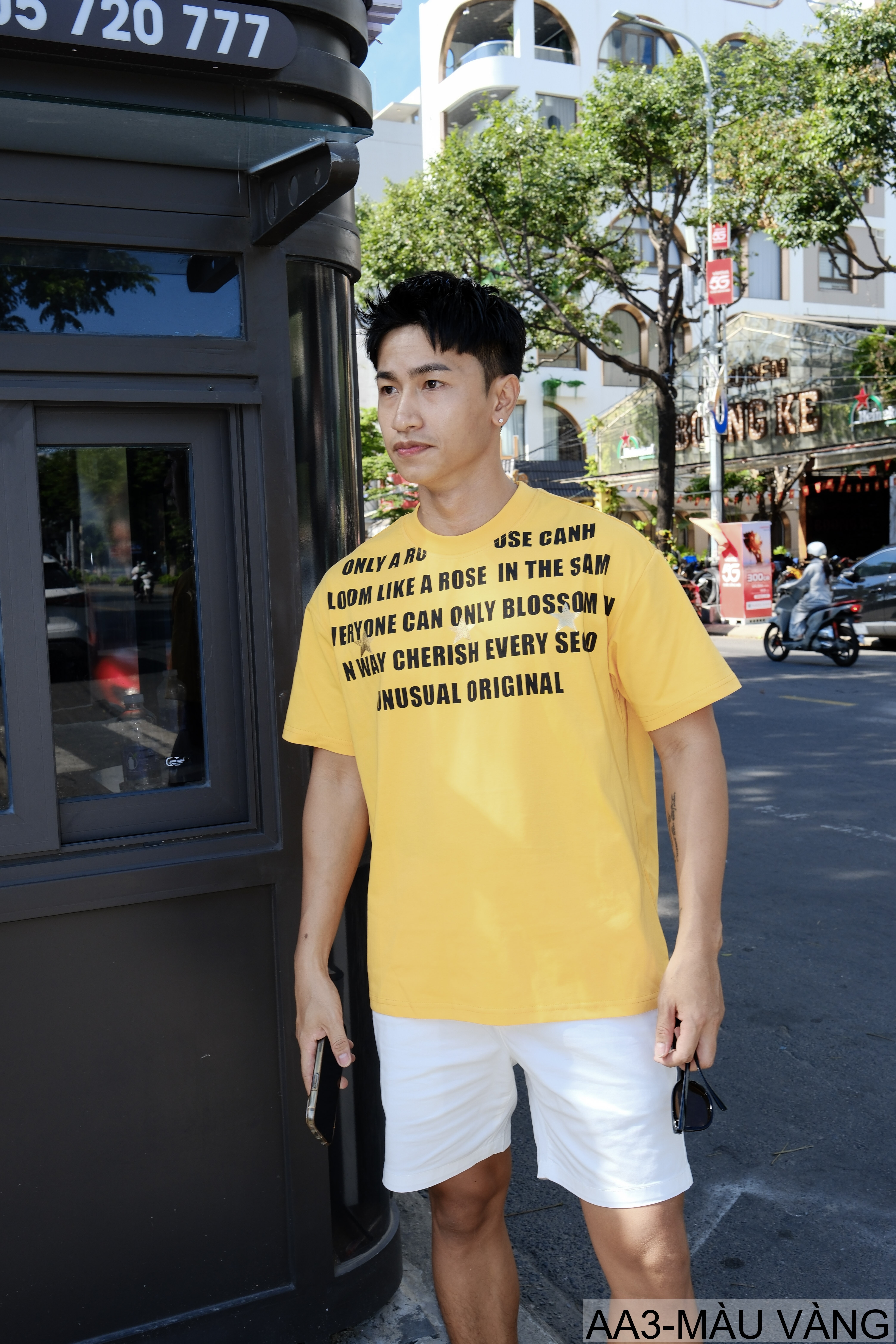 AA3 - Áo thun unisex cổ tròn tay ngắn in chữ retro phong cách streetwear_thumbnail_17
