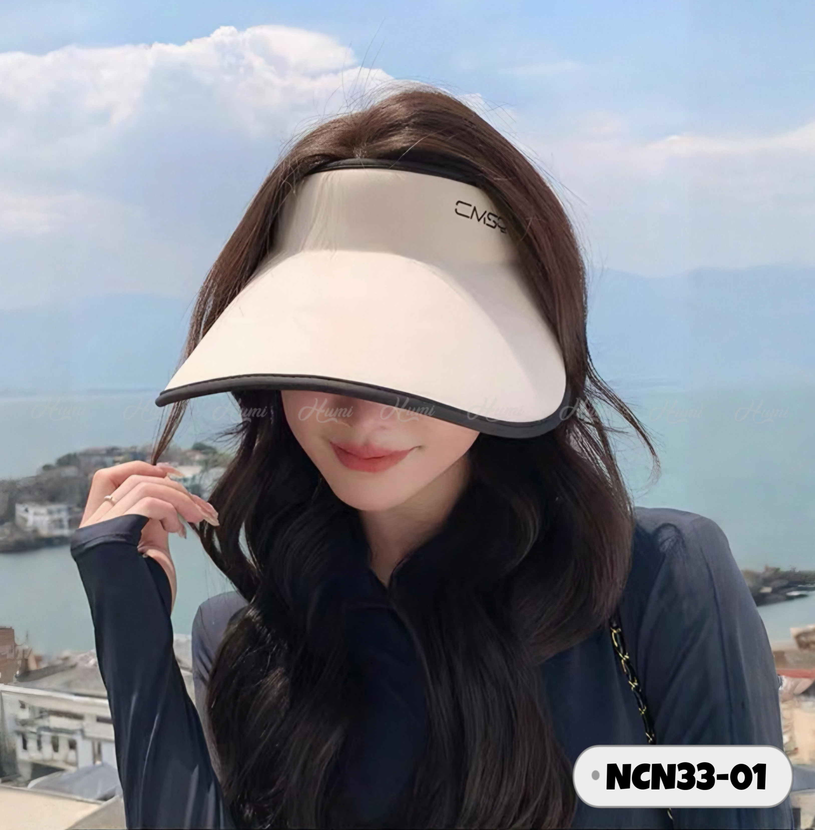 MŨ CHỐNG NẮNG MÙA HÈ HỞ CHÓP (NCN33-01 KEM)