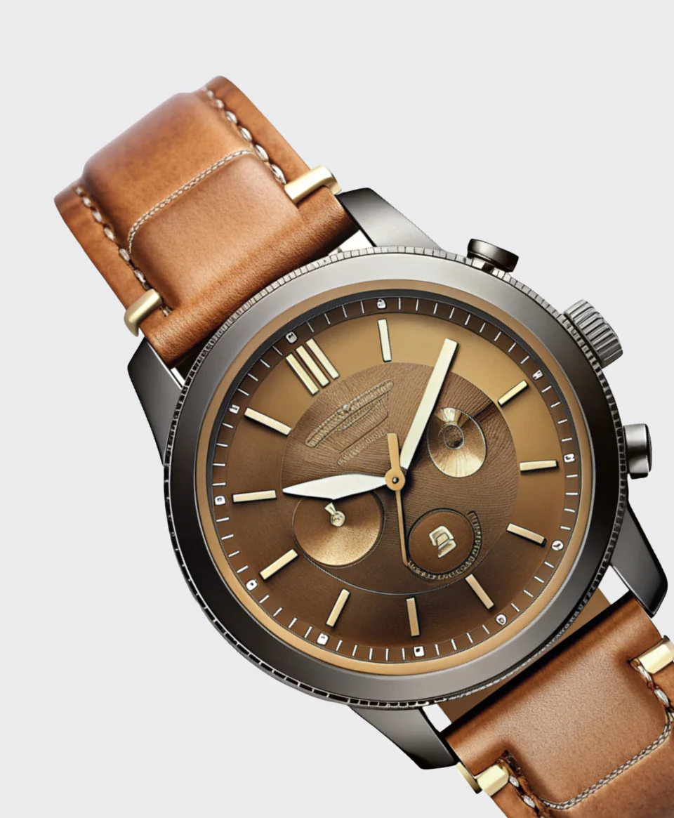 Bronze Dial Watch with Dual Subdials_thumbnail_1