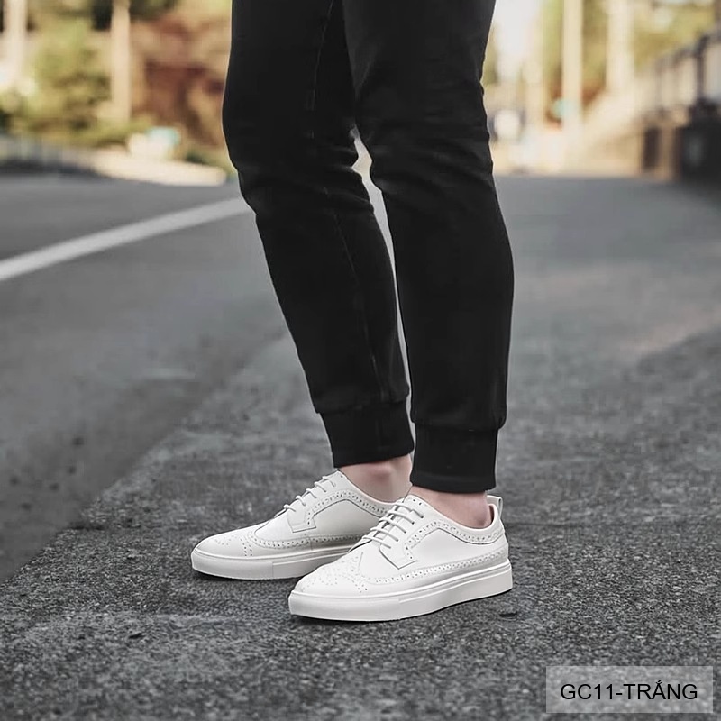 GC11 - Giày Nam Brogue Da Thật Phong Cách Anh Quốc Thiết Kế Sneaker Thời Trang_thumbnail_3