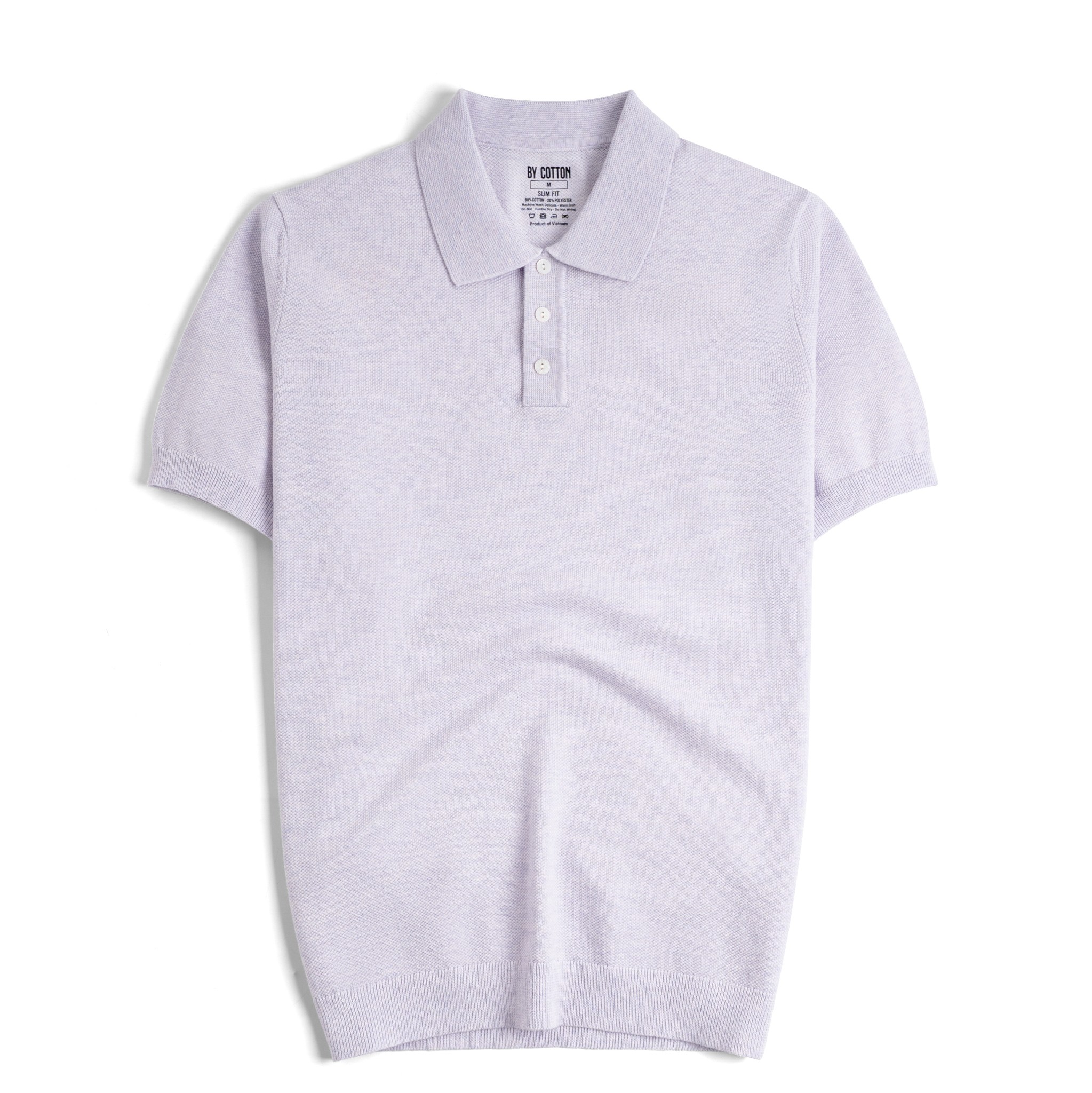 Áo Polo Dệt Kim By Cotton Micro Knit
