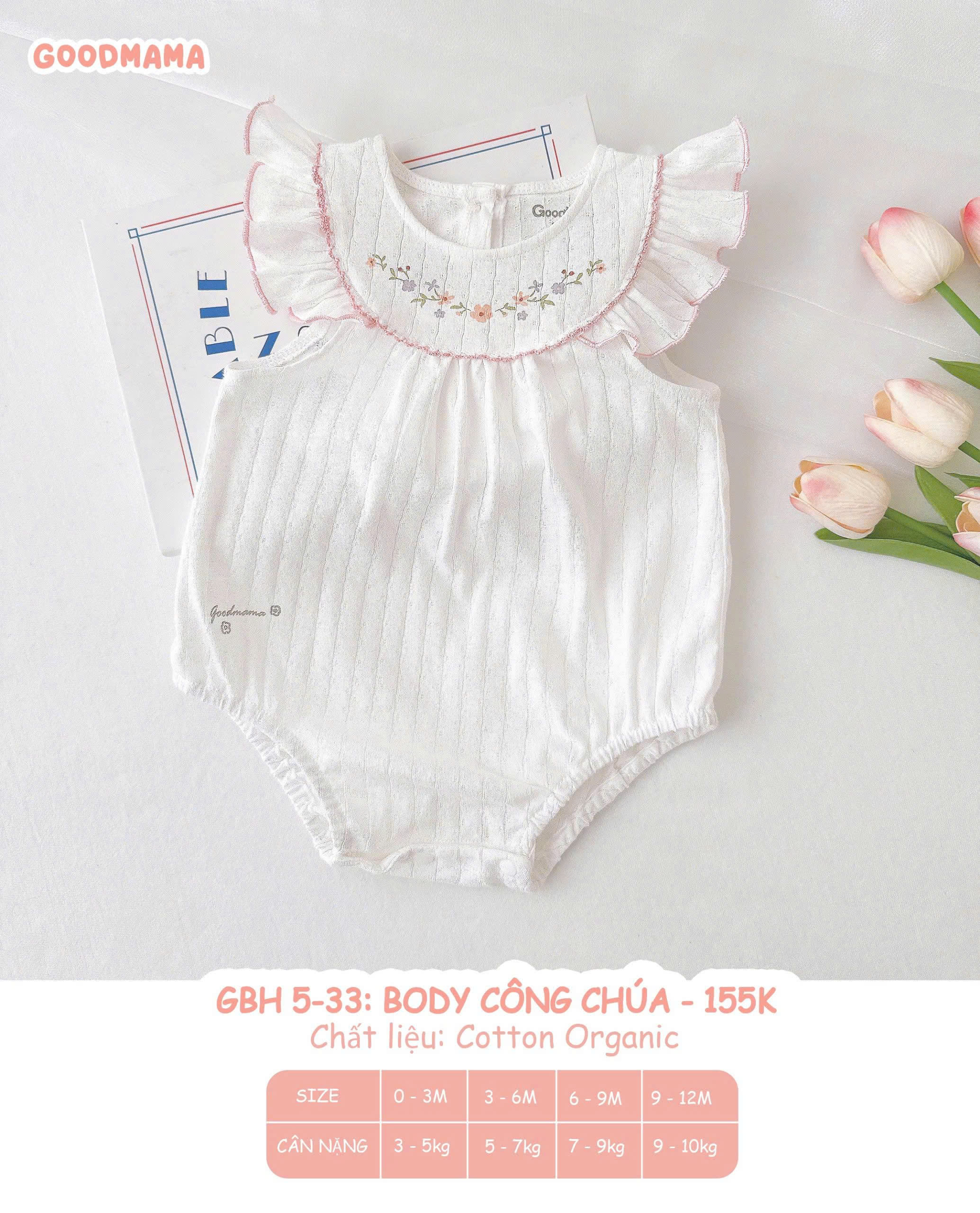 Bodychip CỘC TAY Goodmama