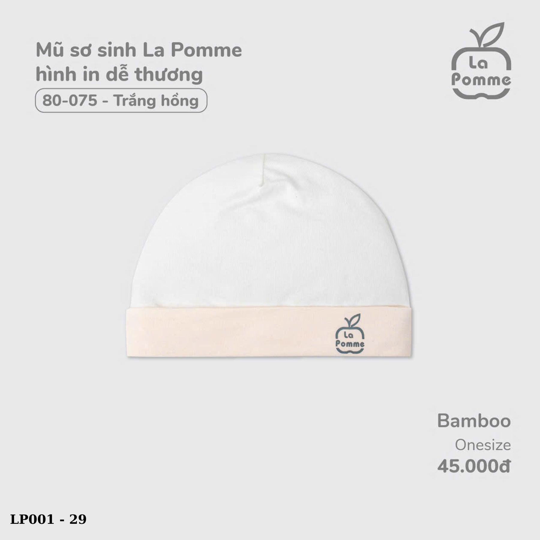 Nón sơ sinh La Pomme (new)_thumbnail_8