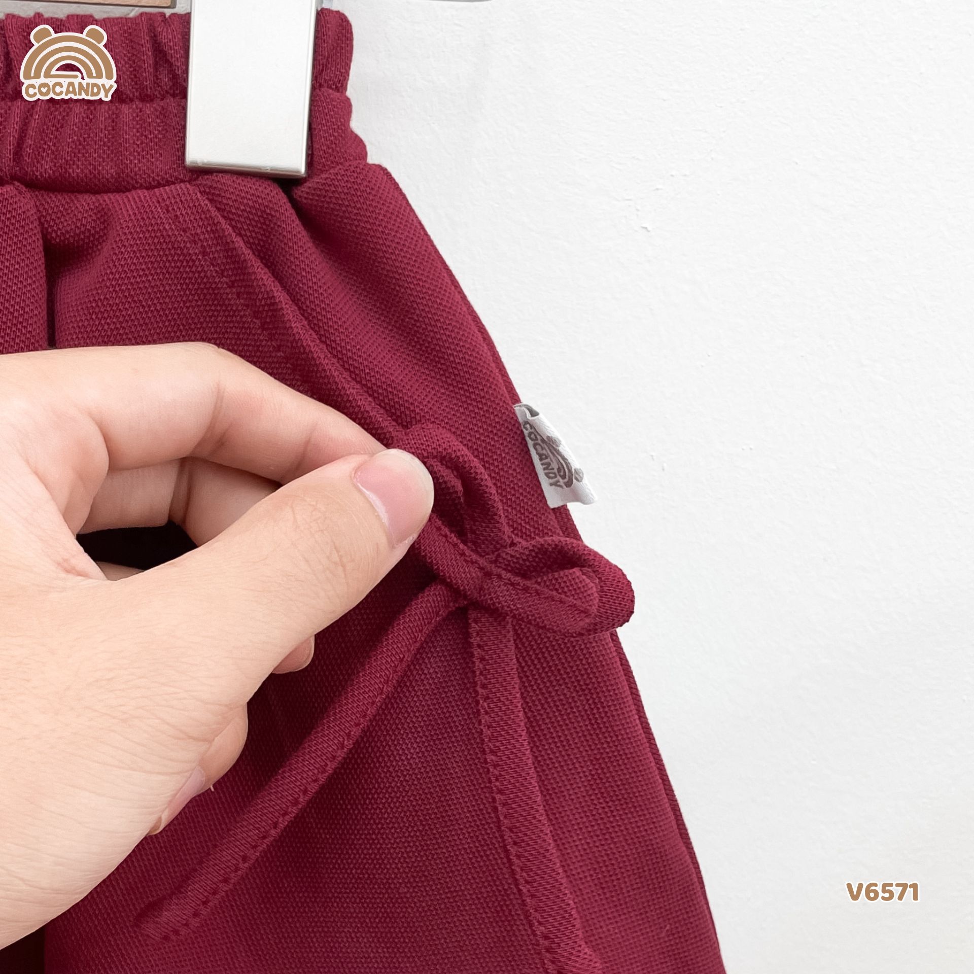 Chân váy cộc ĐỎ xếp ly phối nơ_thumbnail_2