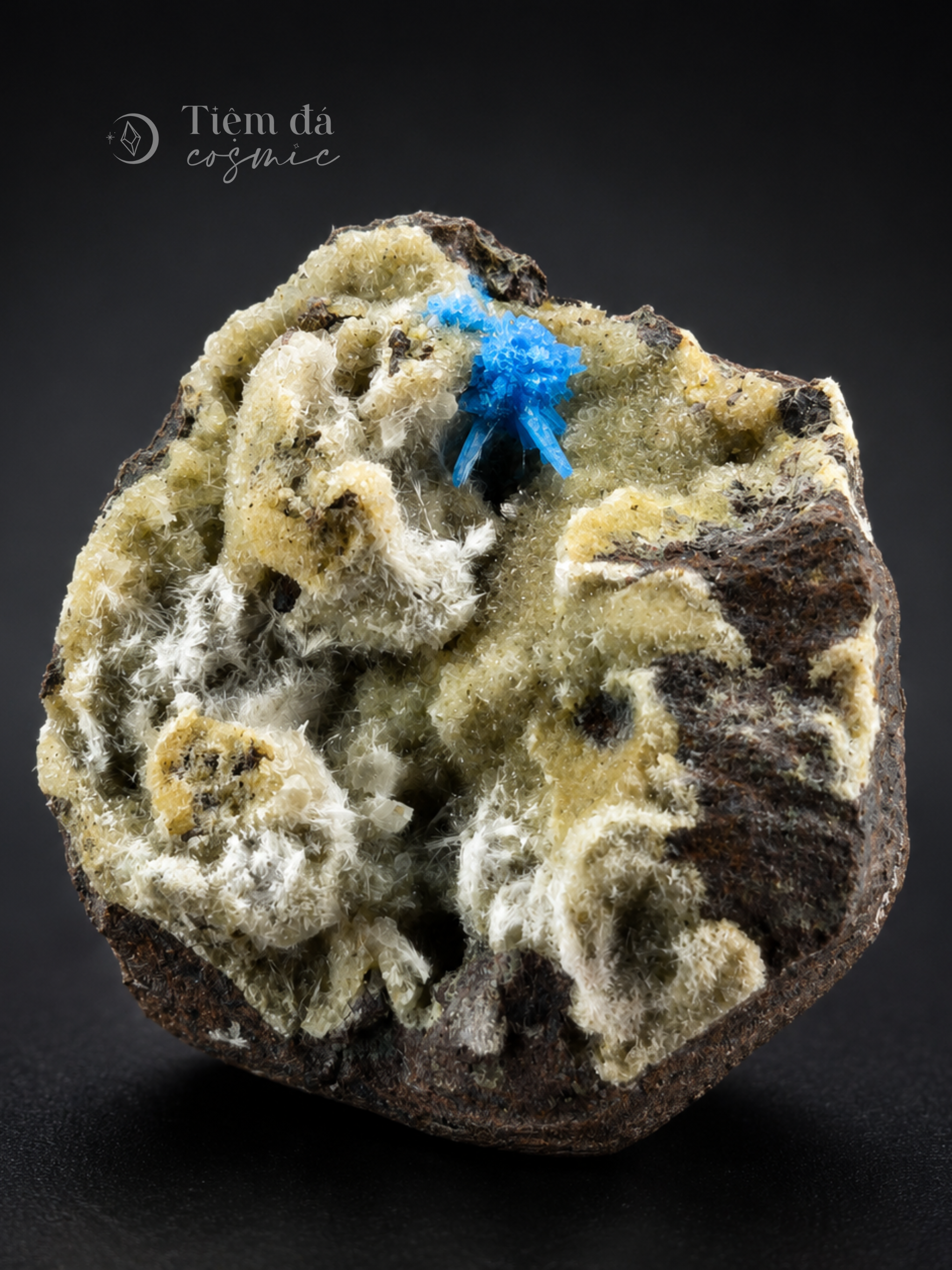 [HIẾM] Tinh Thể Pentagonite Trên Heulandite