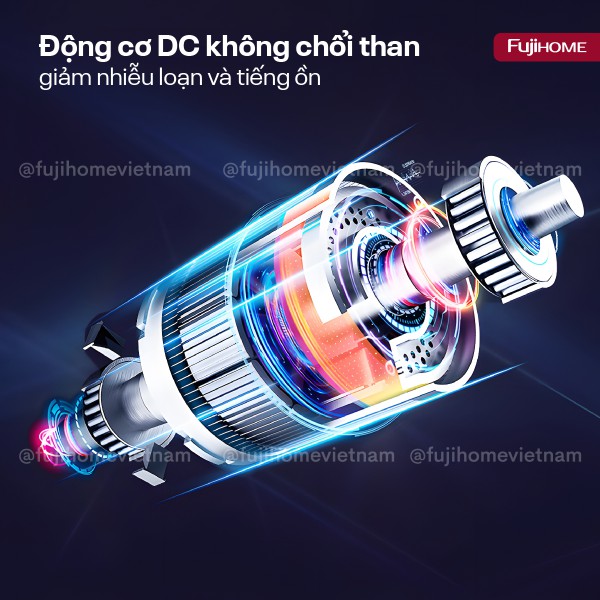 Quạt không cánh mini lọc không khí khử khuẩn Anion + UV Fujihome BF16_thumbnail_3