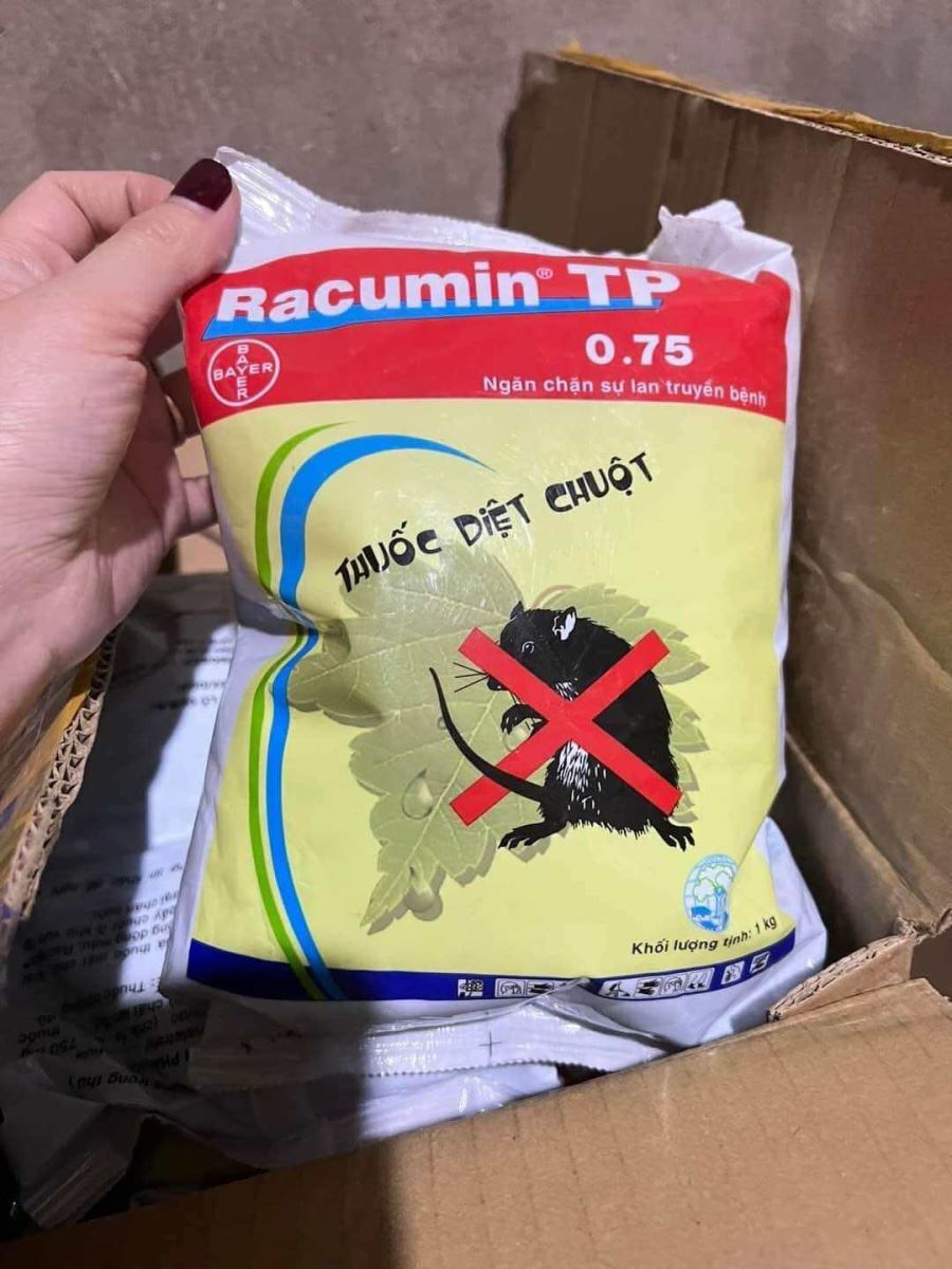 Chế phẩm diệt chuột RACUMIN TP 0.75 loại 1 kg