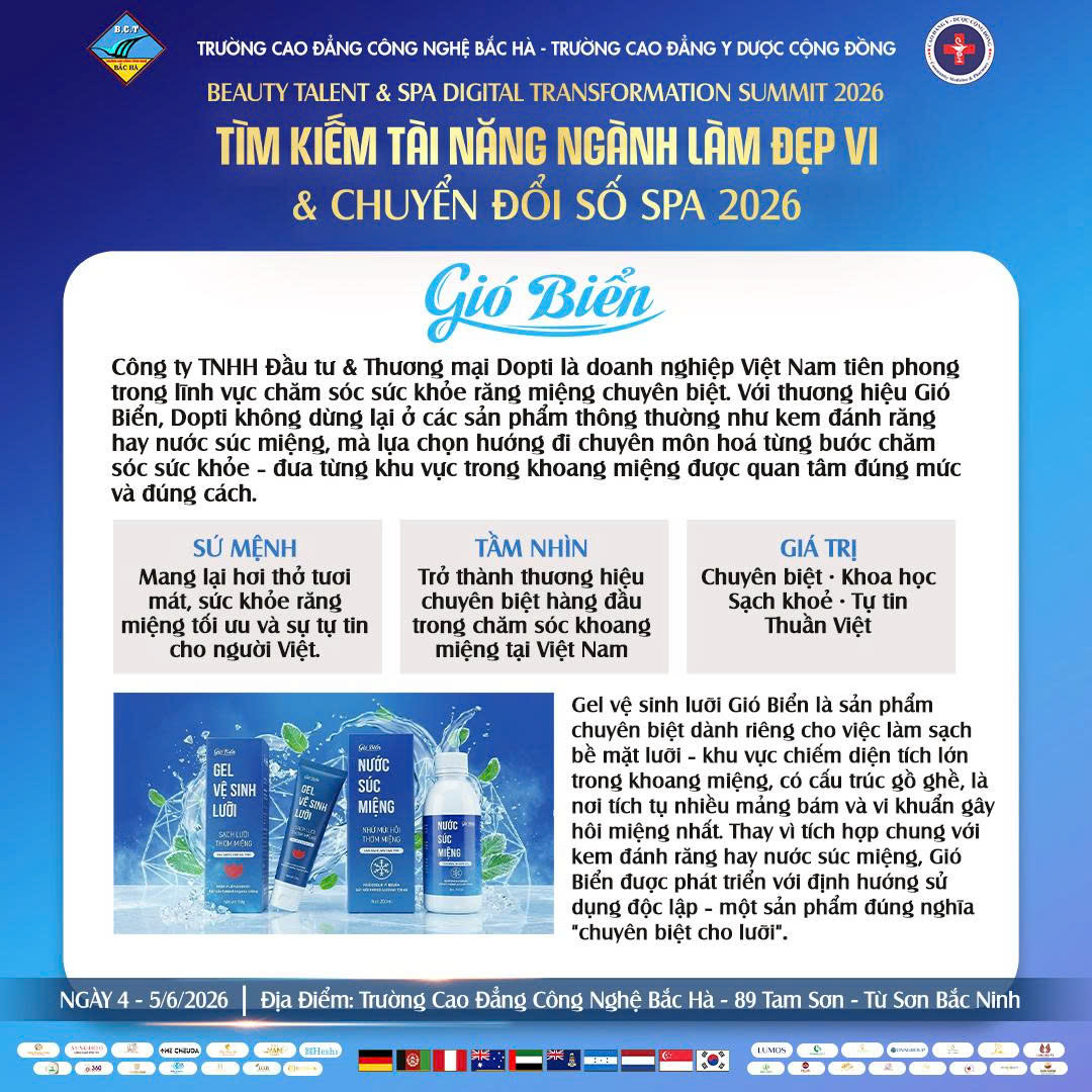 Gió Biển đồng hành cùng Cao Đẳng Công Nghệ Bắc Hà, cao đẳng Y Dược Cộng Đồng
