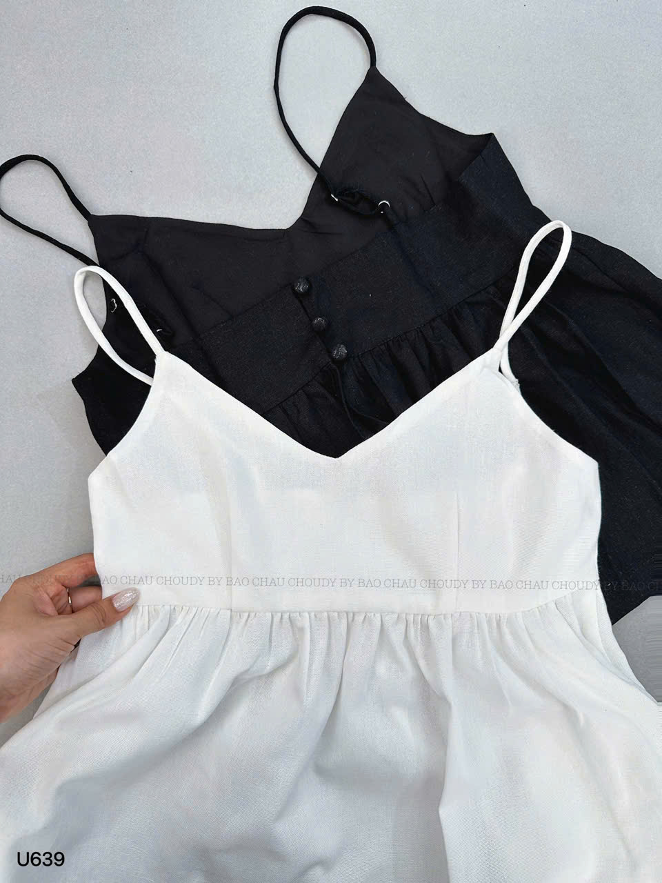 U639 ÁO KIỂU DÂY LINEN 2 MÀU_thumbnail_2